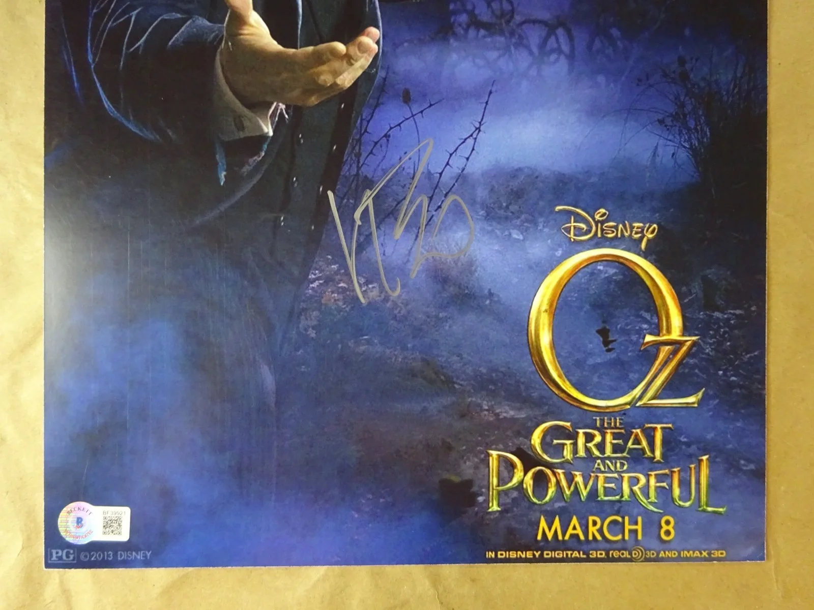 James Franco — Signed James Franco Autographed Oz Great and Powerful 11"x17" Photo BAS COA, image 3