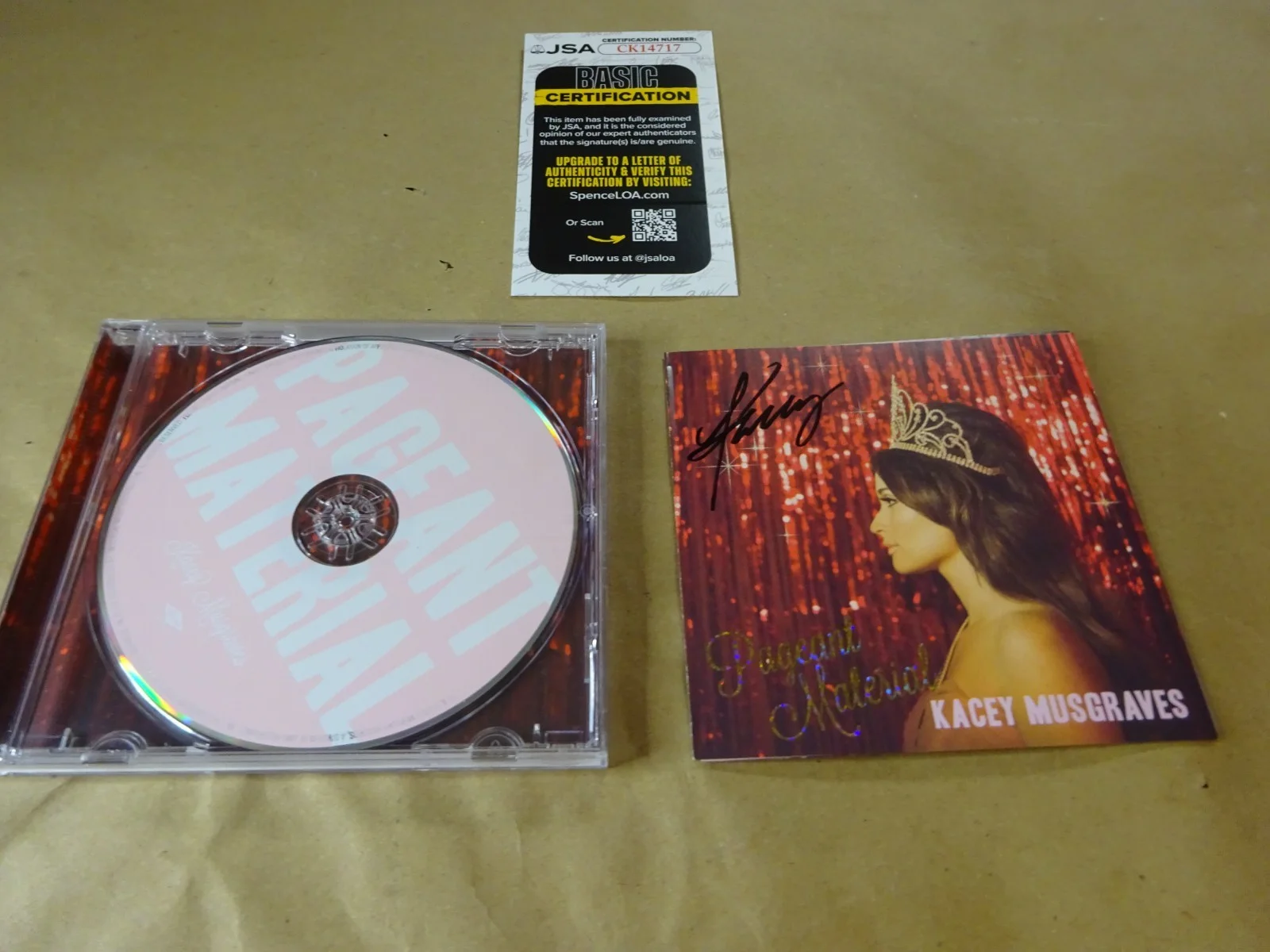 Autographed Kacey Musgraves Signed Pageant Material Booklet & CD JSA COA, image 2