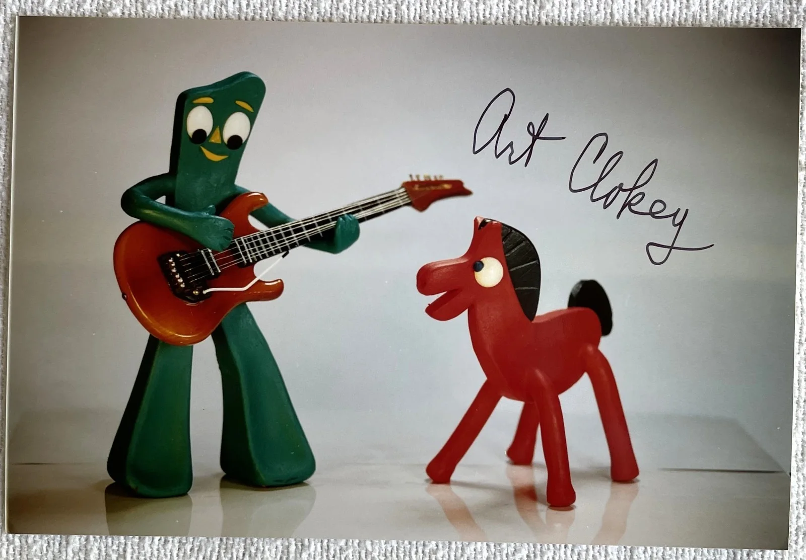 Art Clokey — Art Clokey (1921-2010) - Animator, voice - GUMBY & POKEY - Autographed Photo