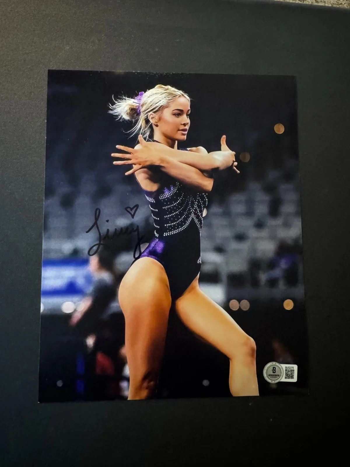 Olivia Dunne — Olivia "Livvy" Dunne Autographed 8 X 10 Photo LSU Gymnastics Star BAS Authentic
