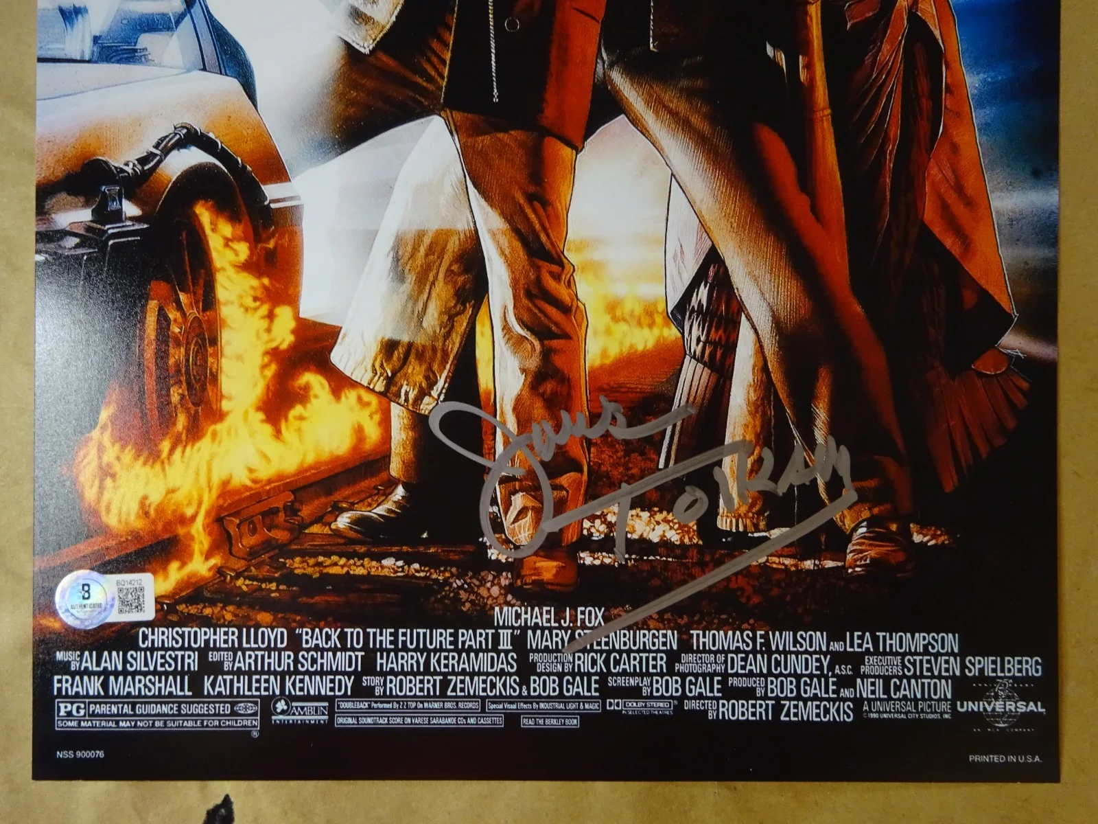 James Tolkan — Signed James Tolkan Autographed Back To The Future III 11"x17" Photo BAS COA, image 3