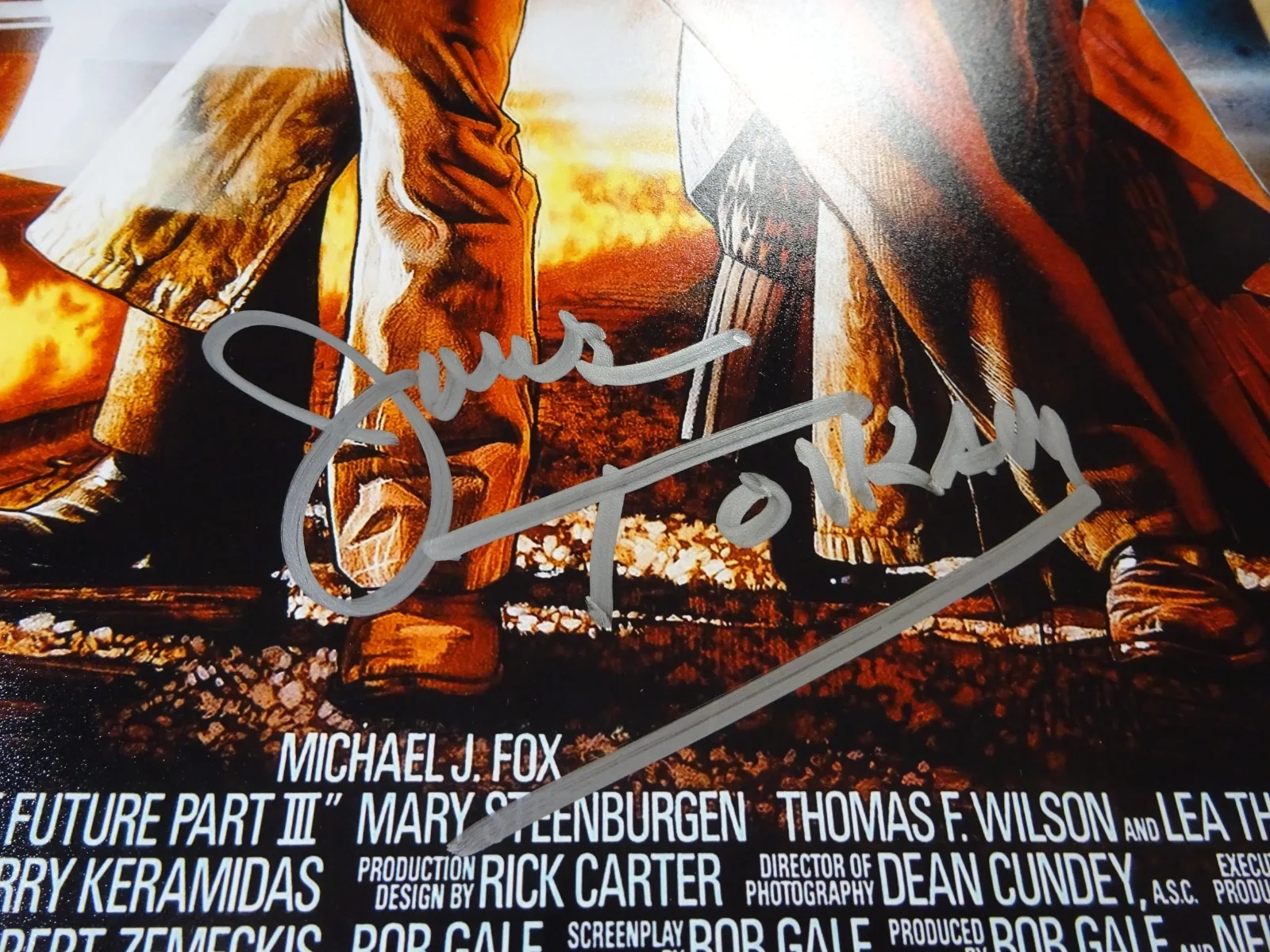 James Tolkan — Signed James Tolkan Autographed Back To The Future III 11"x17" Photo BAS COA, image 4