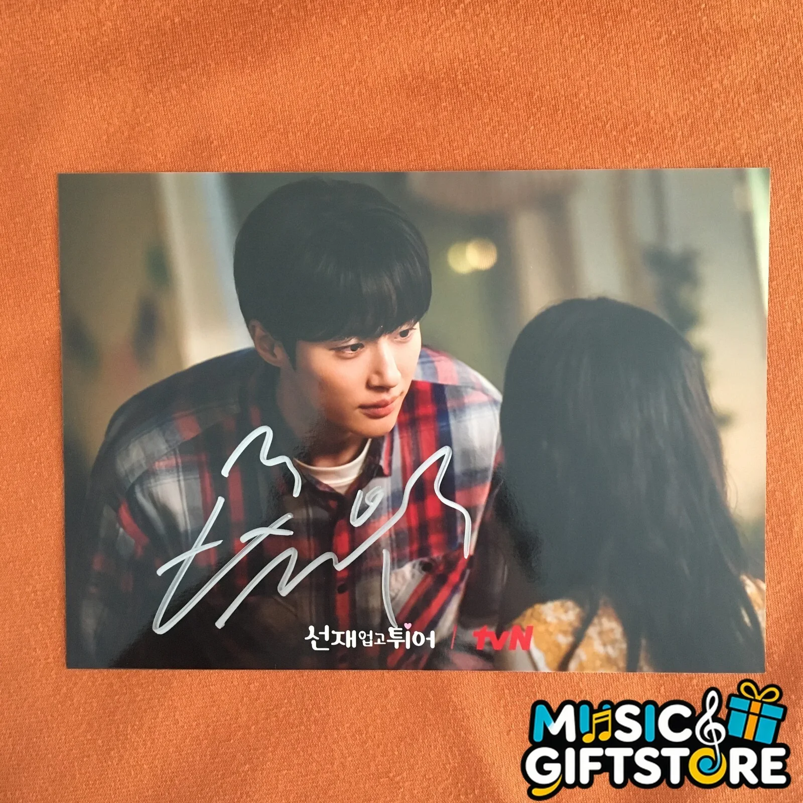 Lovely Runner Byeon Woo-Seok Kim Hye-yoon Signed Autographed Photo 4*6 2024A #MU, изображение 4