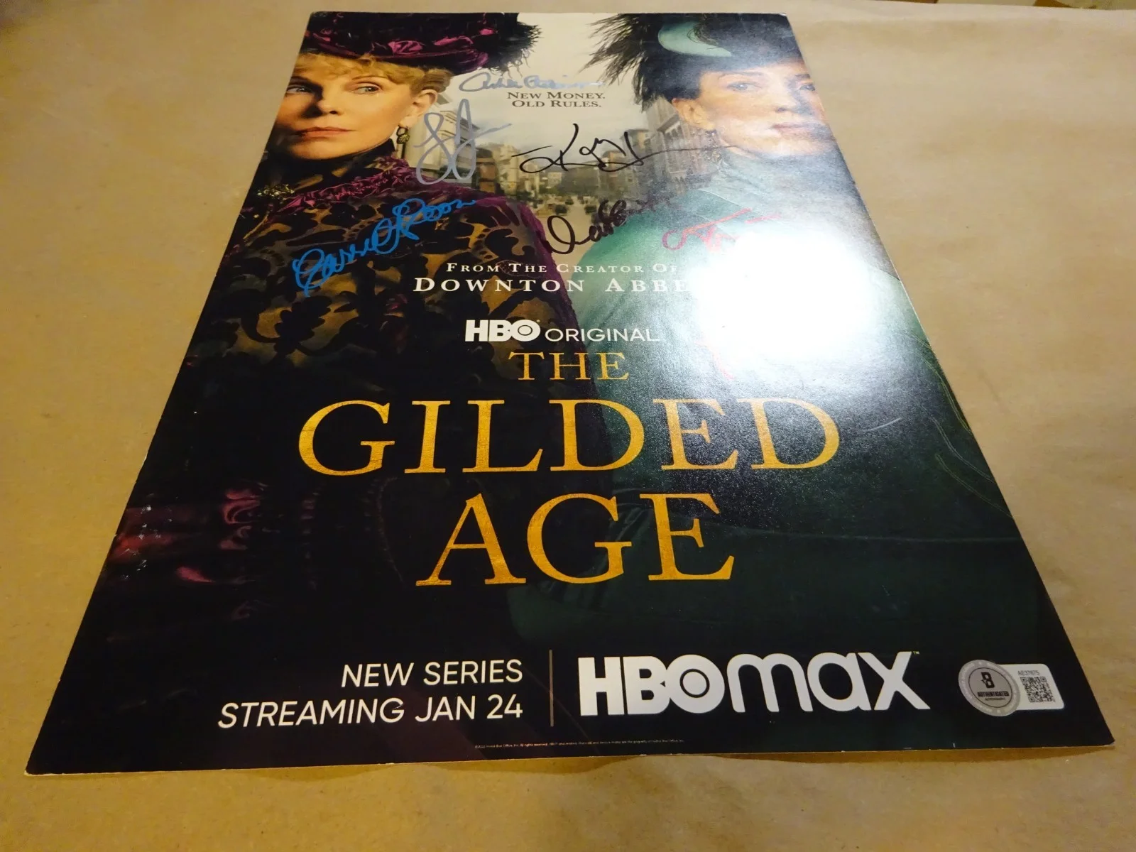 Carrie Coon, Louisa Jacobson, Denee Benton, Kelli O'Hara — The Gilded Age Signed 11"x17" Photo Autographed By 7 Beckett BAS COA, изображение 3
