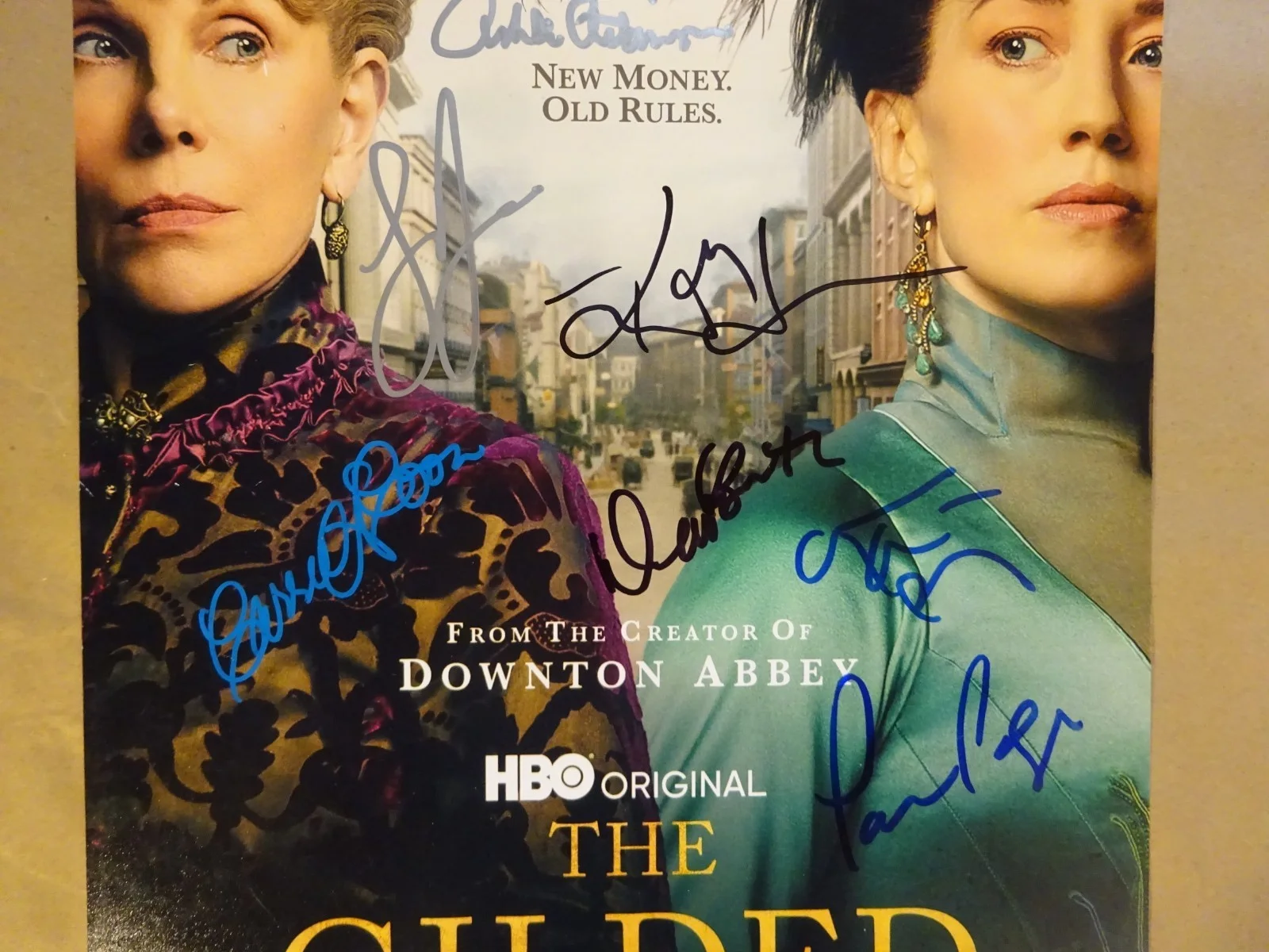 Carrie Coon, Louisa Jacobson, Denee Benton, Kelli O'Hara — The Gilded Age Signed 11"x17" Photo Autographed By 7 Beckett BAS COA, изображение 5