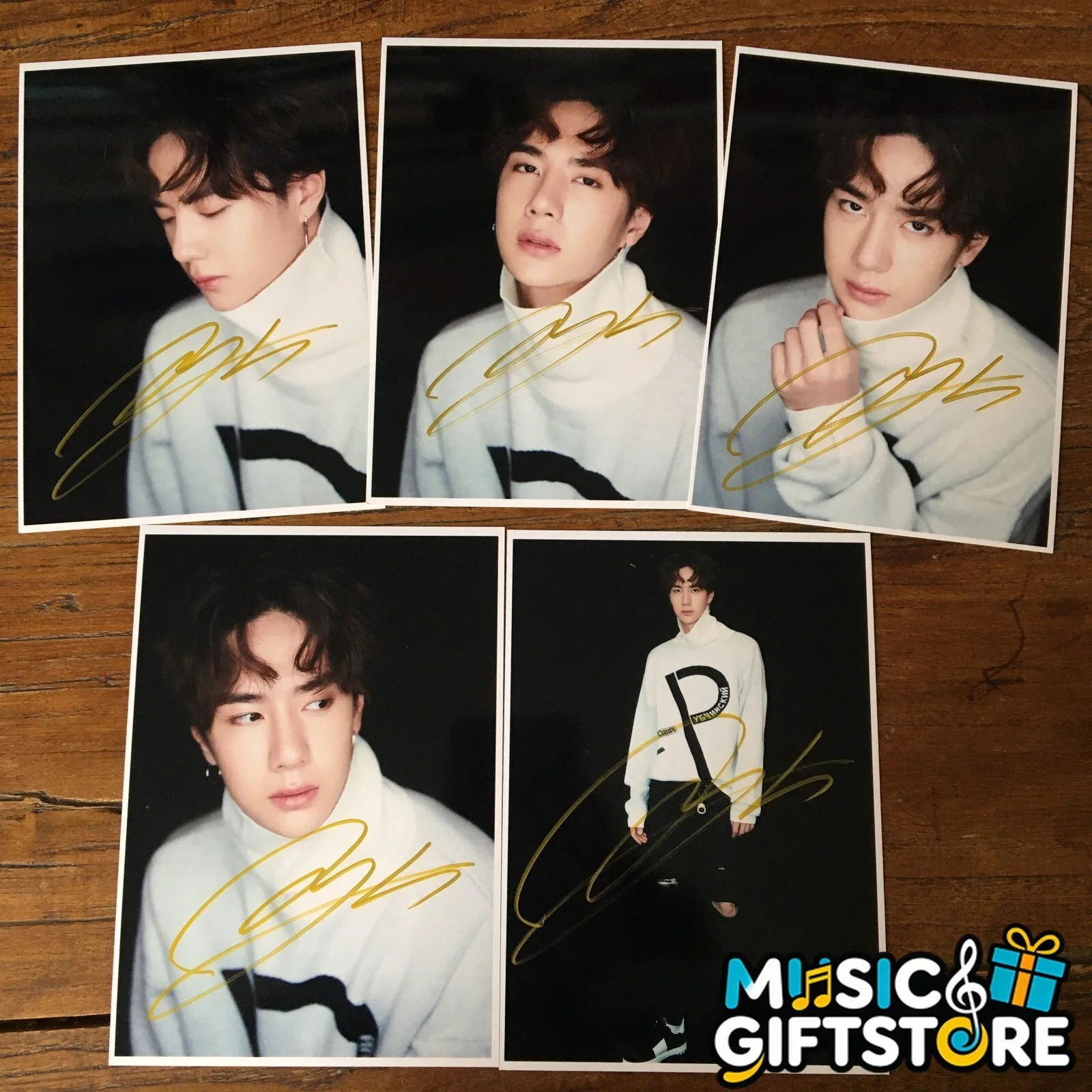 WANG YIBO YI BO PHOTO CARD PICTURE SIGNED AUTOGRAPHED COLLECTION 4*6 2020A #MUGS, изображение 2