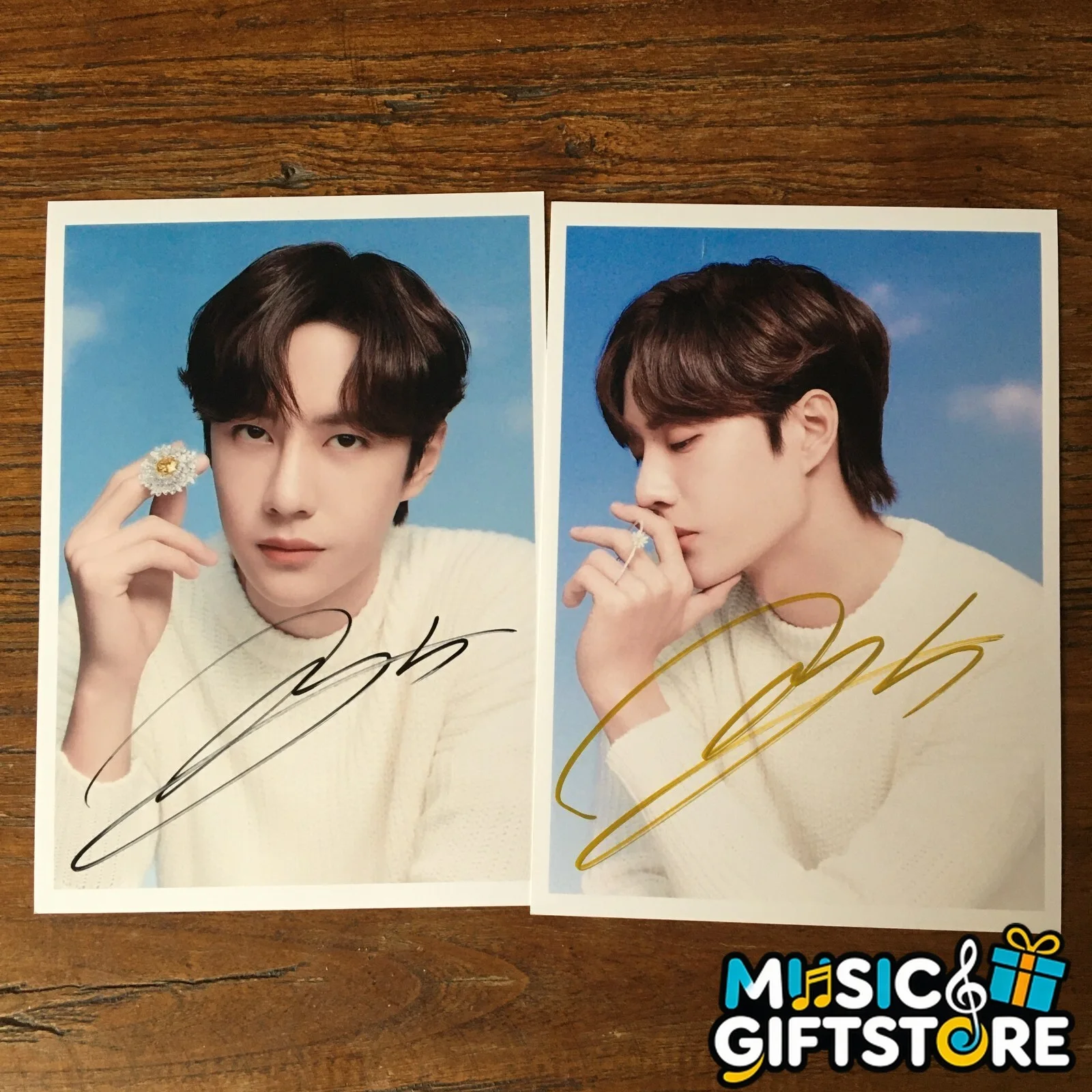 WANG YIBO YI BO PHOTO CARD PICTURE SIGNED AUTOGRAPHED COLLECTION 4*6 2020C #MUGS, изображение 2