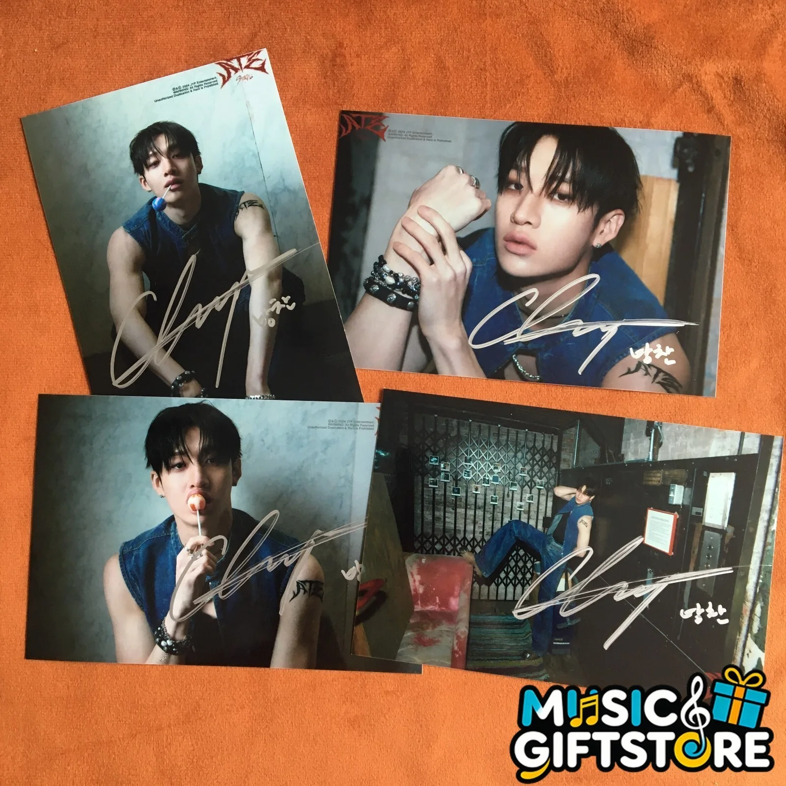 Stray Kids SKZ Bang Chan Photo ATE Autographed Signed K-POP Collection 2024 #MUG, изображение 2