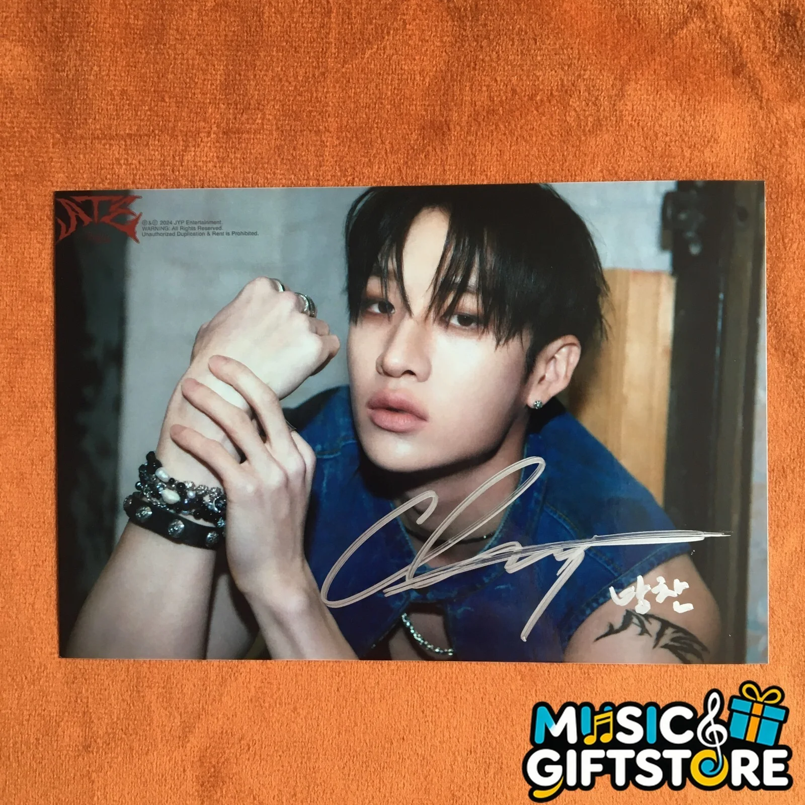 Stray Kids SKZ Bang Chan Photo ATE Autographed Signed K-POP Collection 2024 #MUG, изображение 5