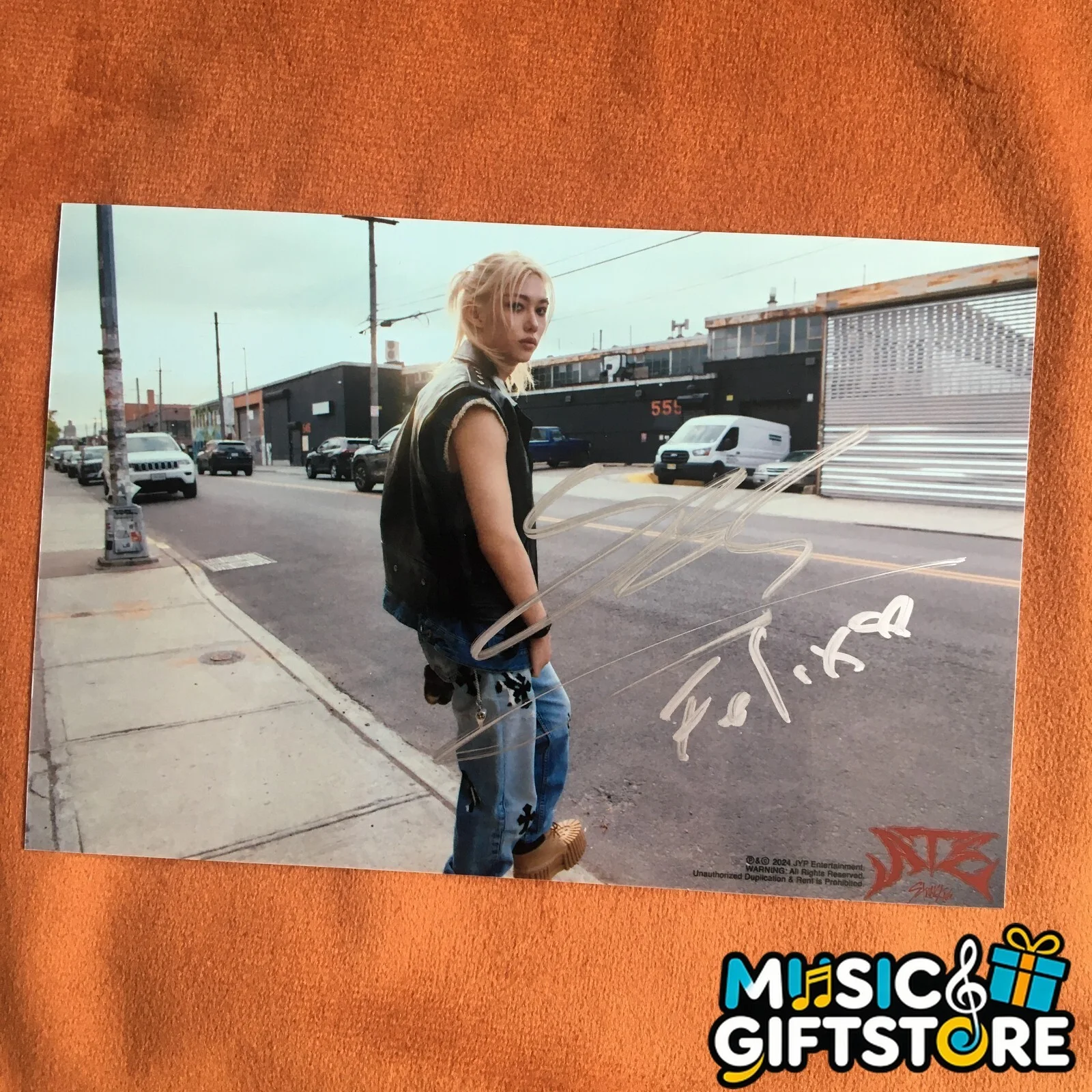 Stray Kids FELIX Felix Photo ATE Autographed Signed K-POP Collection 2024 #MUGS, изображение 4