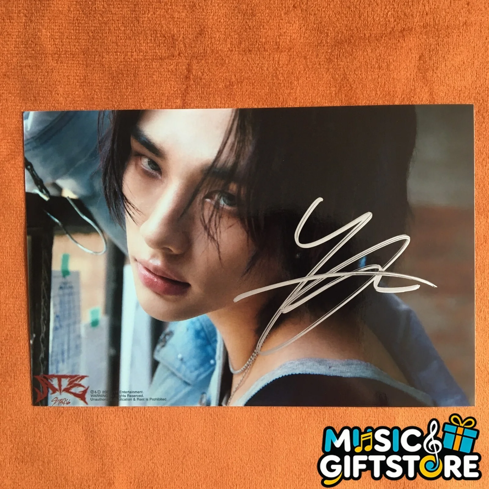 Stray Kids Hwang Hyun-Jin Photo ATE Autographed Signed K-POP Collection 2024 #MU, изображение 5