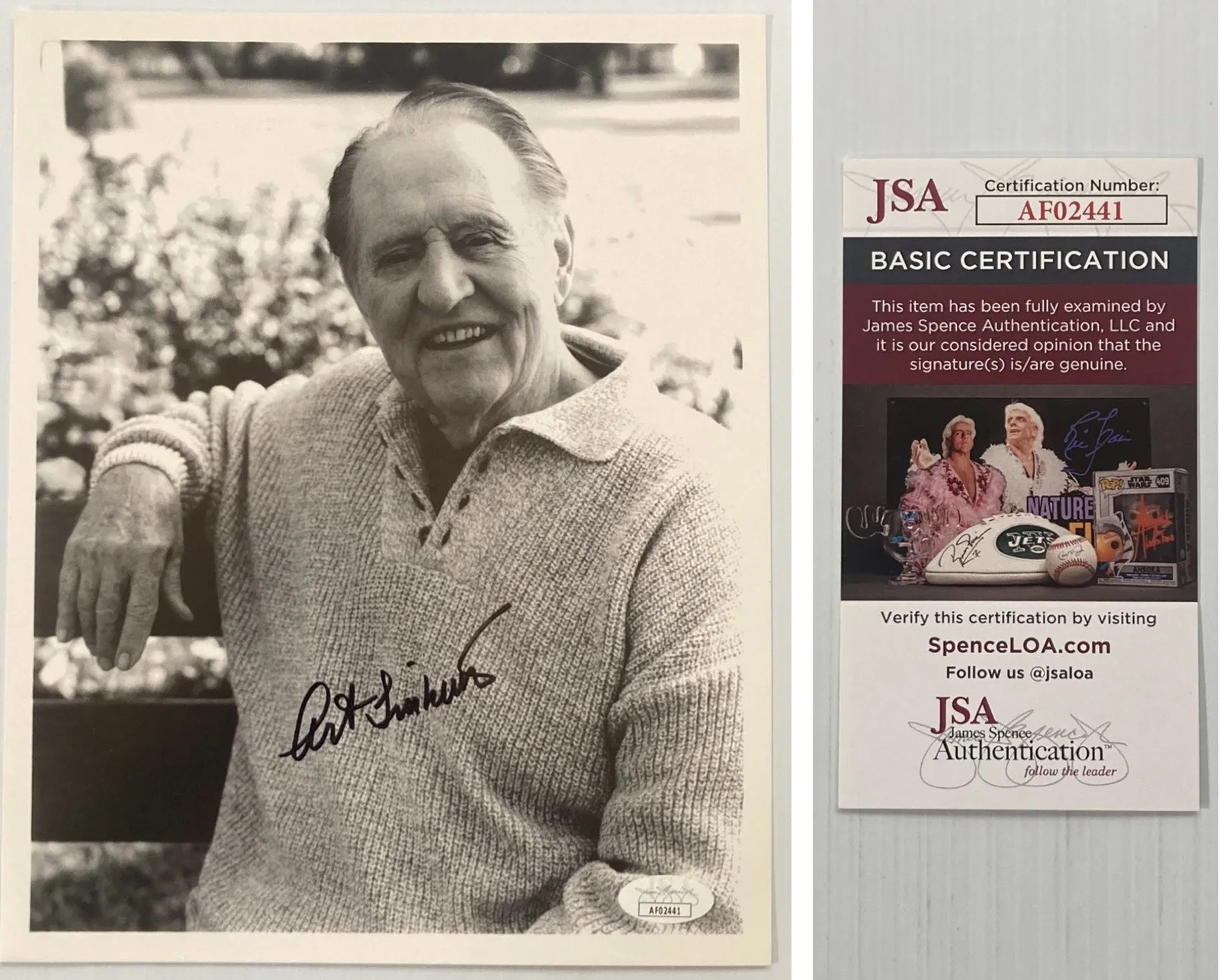 Art Linkletter — People Are Funny Art Linkletter Signed Autograph 8x10 Photo - JSA Cert - FREE SH