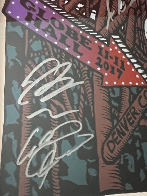 Spafford Signed Denver Globe Hall Poster Rose Limited Edition Lithograph 86/200, изображение 4