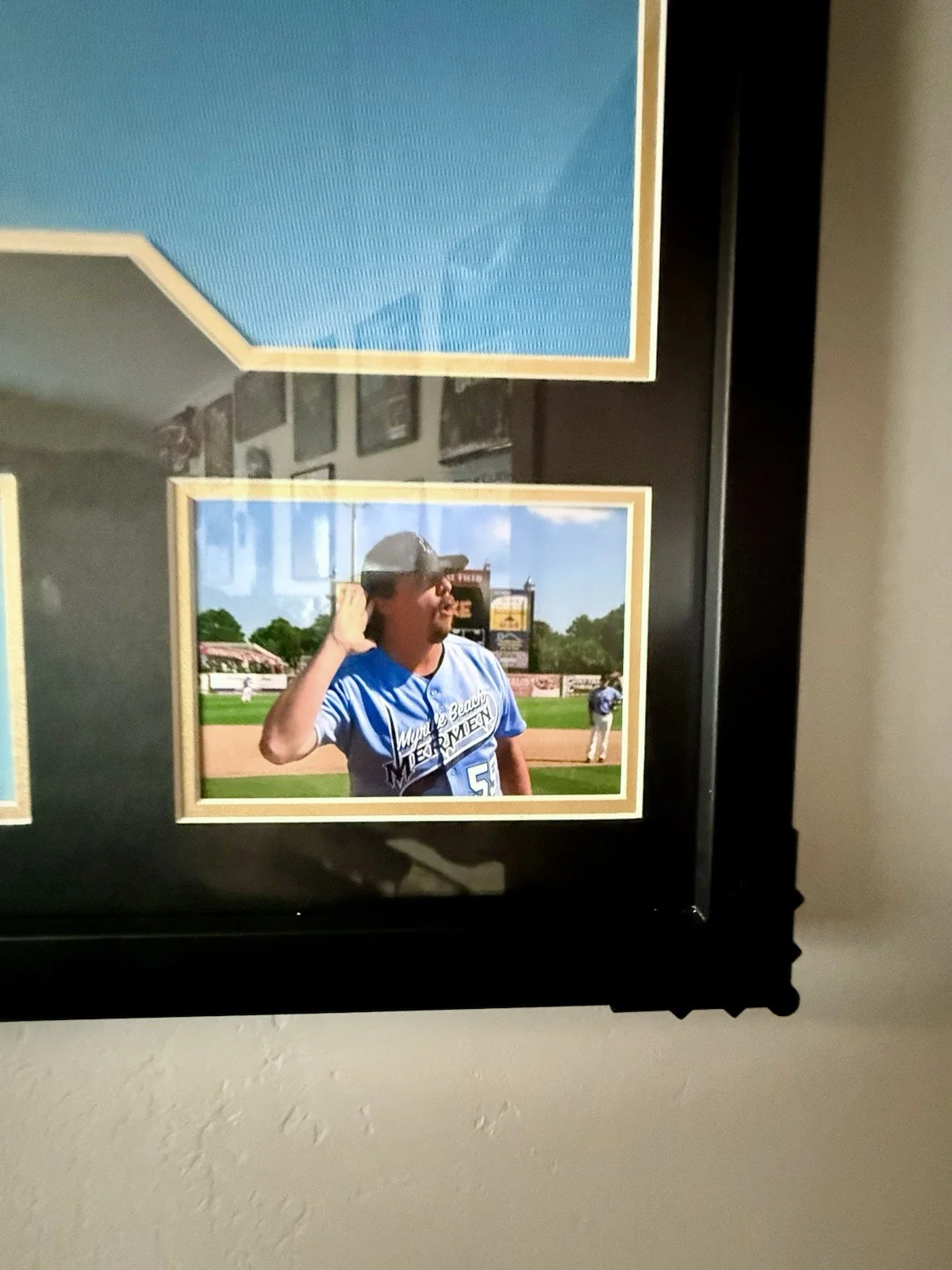 Danny McBride Signed & Framed Kenny Powers Myrtle Beach Mermen Jersey PSA, image 2