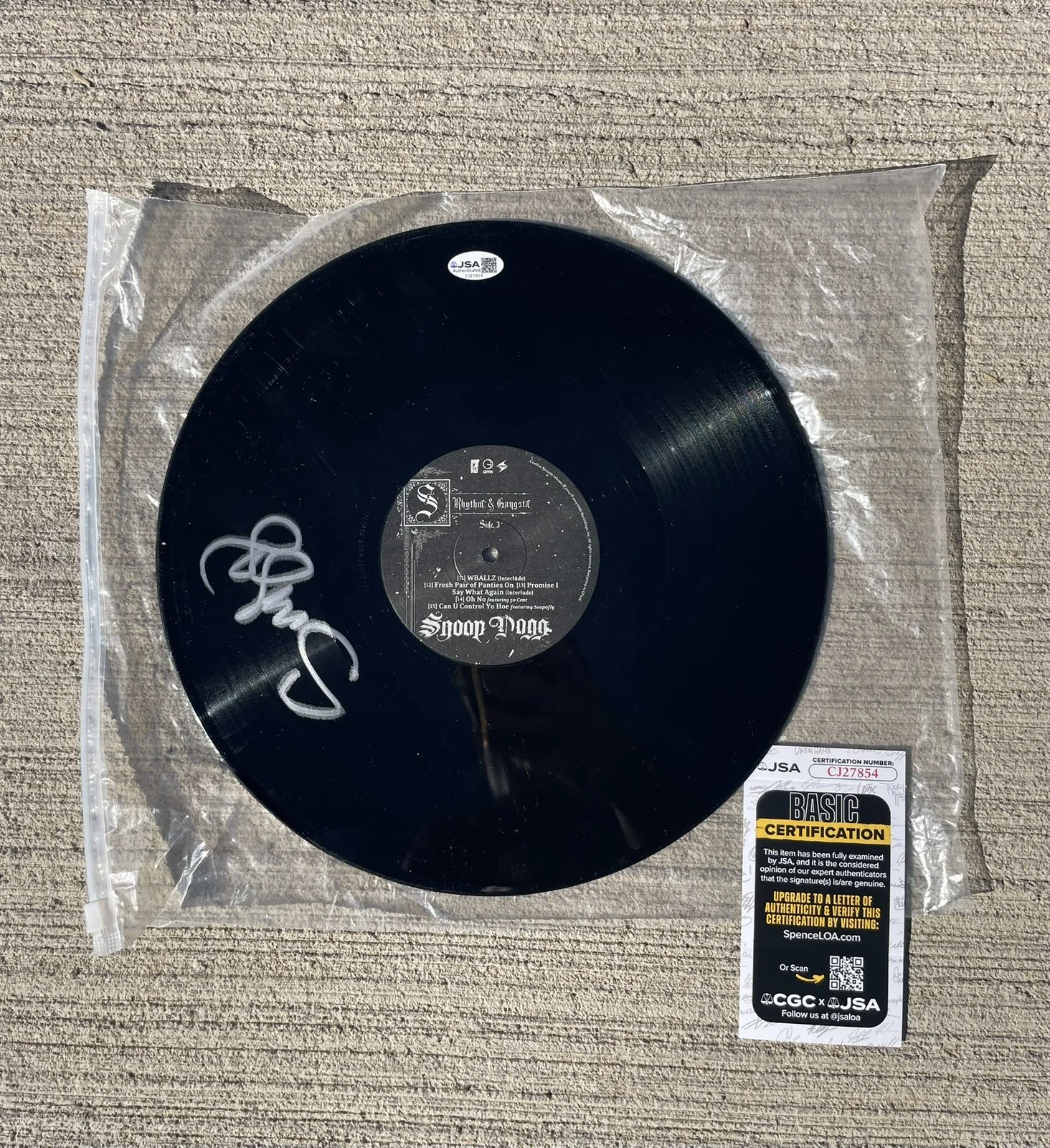 Snoop Dogg Signed Autographed Record “R&G (Rhythm & Gangsta)The Masterpiece” JSA, изображение 4
