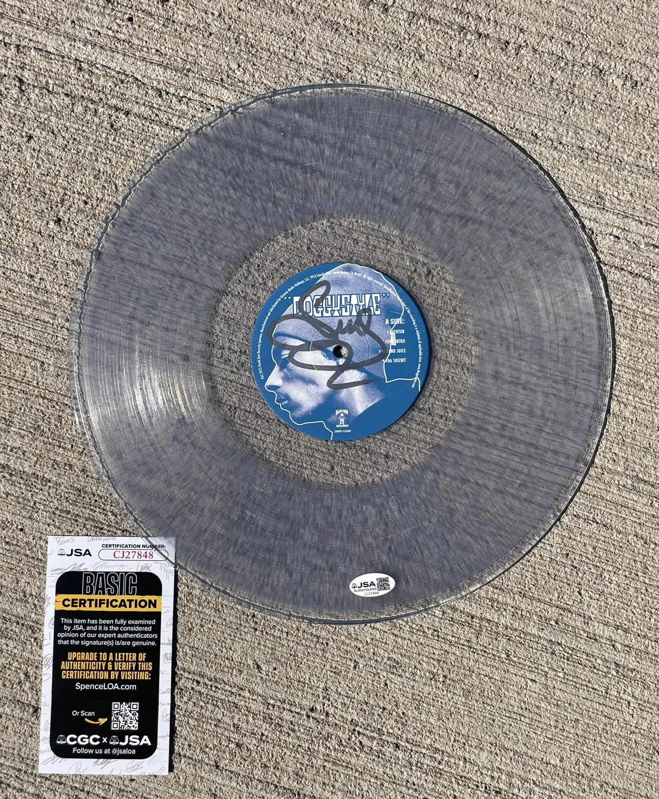 Snoop Dogg Signed Autographed Record “Doggystyle” JSA Authenticated auto, image 4