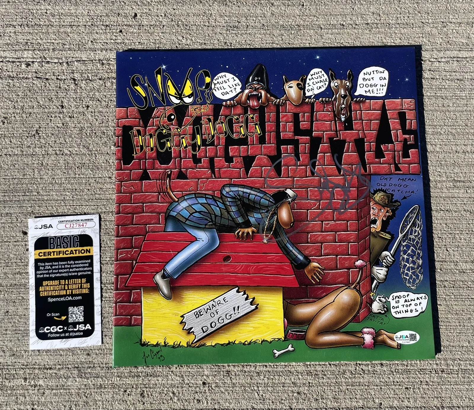 Snoop Dogg Signed Autographed Vinyl LP “Doggystyle” JSA Authenticated, image 2