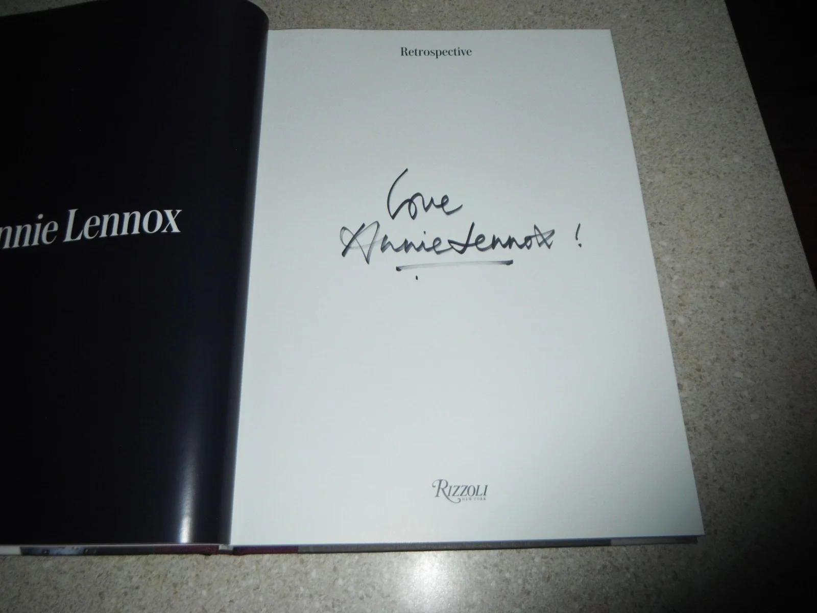 ANNIE LENNOX SIGNED RETROSPECTIVE HARDBACK BOOK, image 2