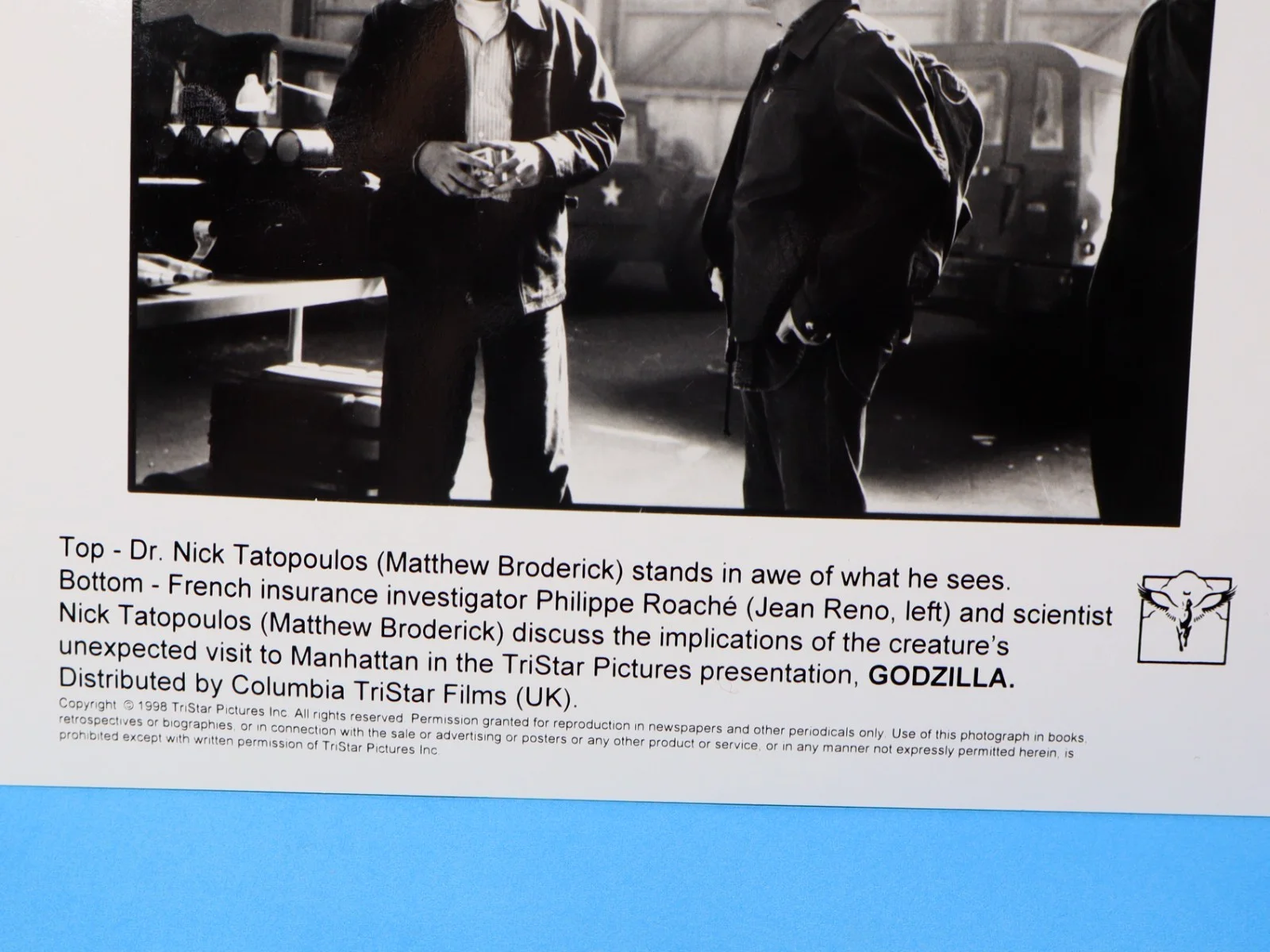 6 x 1998 Vintage GODZILLA Scenes Original B&W Photographs Tristar Pictures 10x8", изображение 3