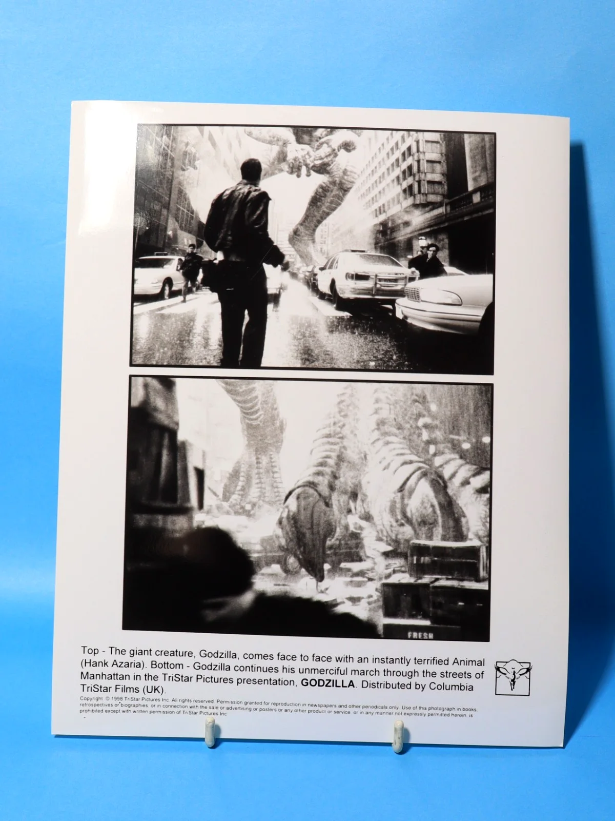 6 x 1998 Vintage GODZILLA Scenes Original B&W Photographs Tristar Pictures 10x8", изображение 4