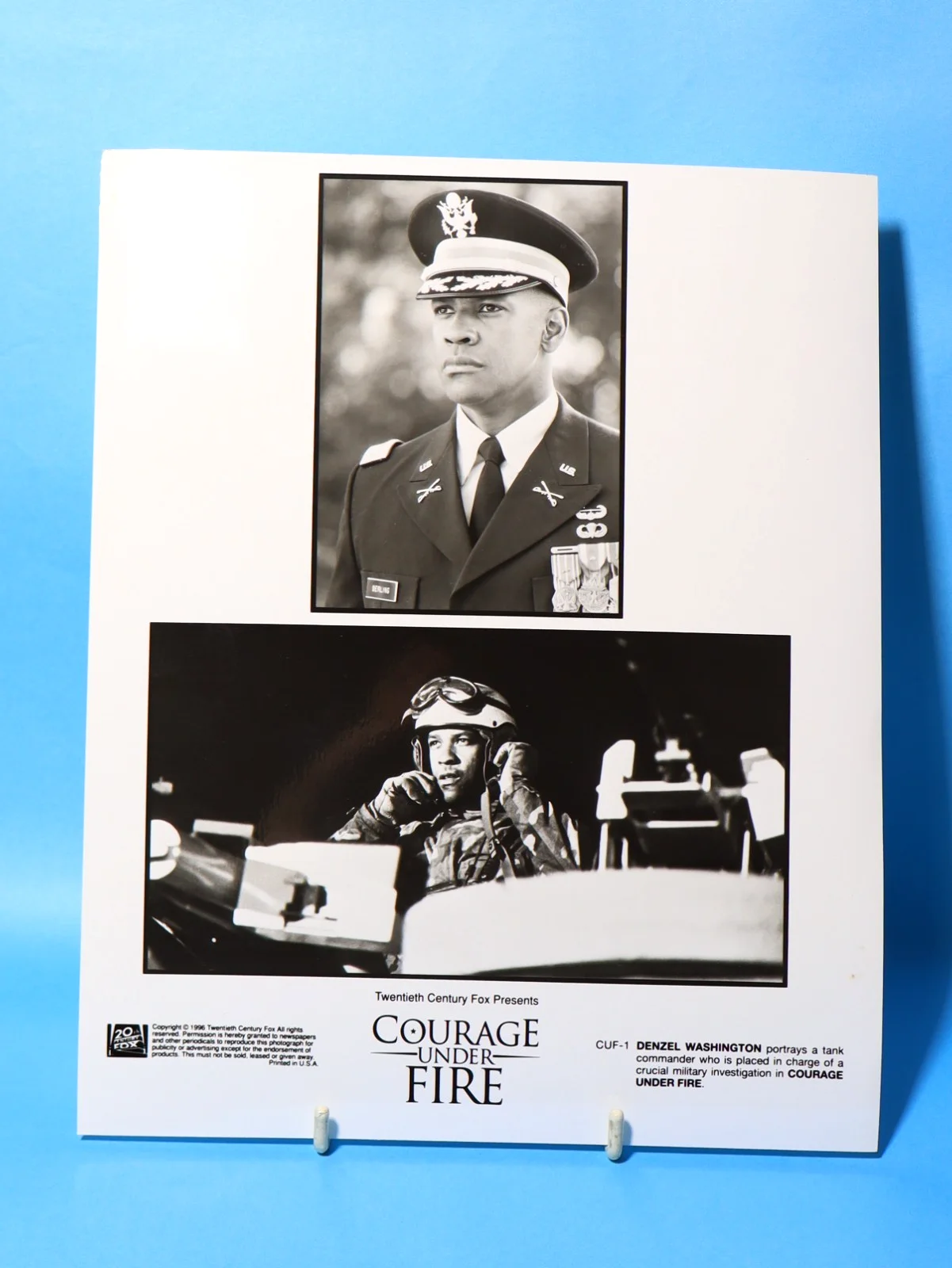 4 x 1996 Courage Under Fire FILM Scenes B&W Photographs 20thC Fox 10x8", image 4