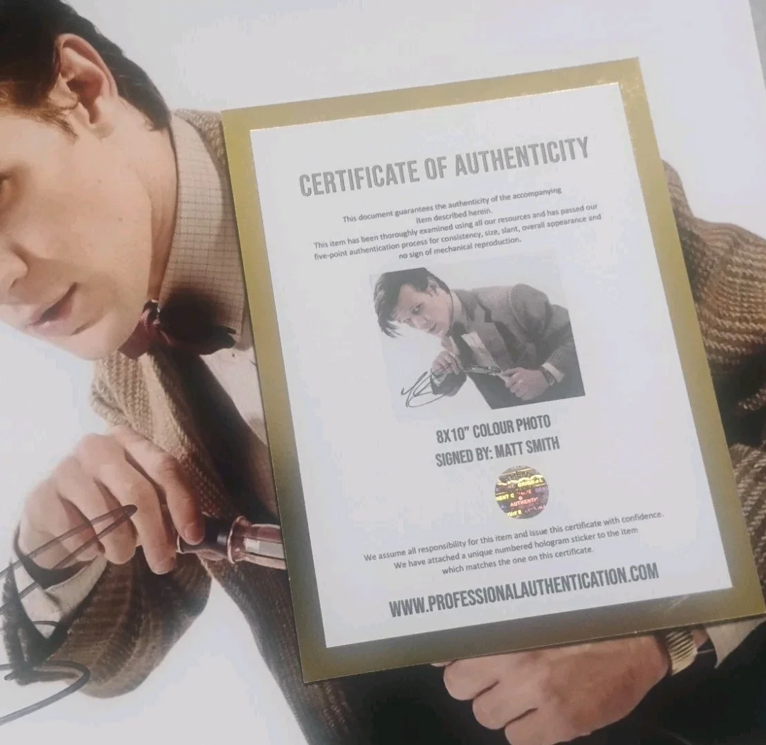 Matt Smith Hand Signed Autograph 8x10 Photo COA Doctor Who NO US TARIFFS, изображение 4