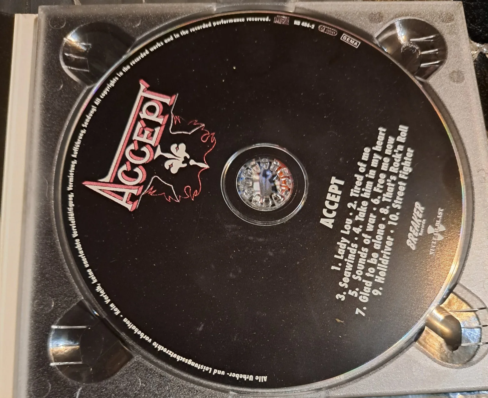 Acept - Self Titled Cd Autographed, изображение 4