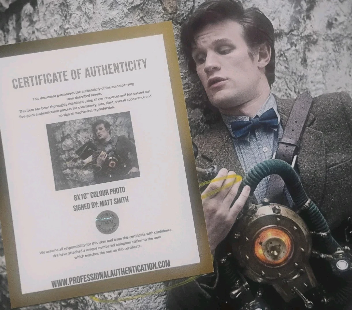 Matt Smith Hand Signed Autograph 8x10 Photo COA Doctor Who NO US TARIFFS, изображение 4