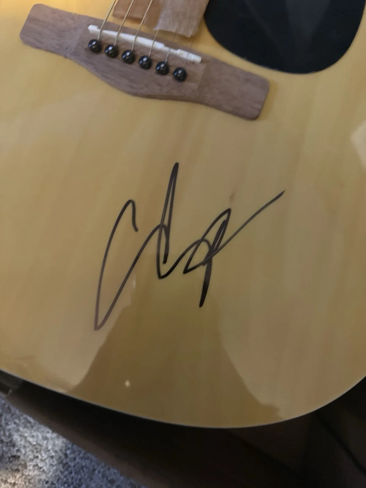 Adam Sandler Signed Guitar W/COA, image 2