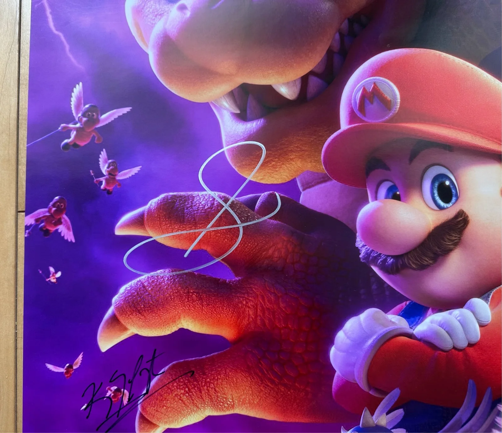 chris pratt, anya taylor-joy, charlie day, jack black — THE SUPER MARIO BROS MOVIE POSTER SIGNED 2023 27X40 CHRIS PRATT JACK BLACK &MORE, изображение 5