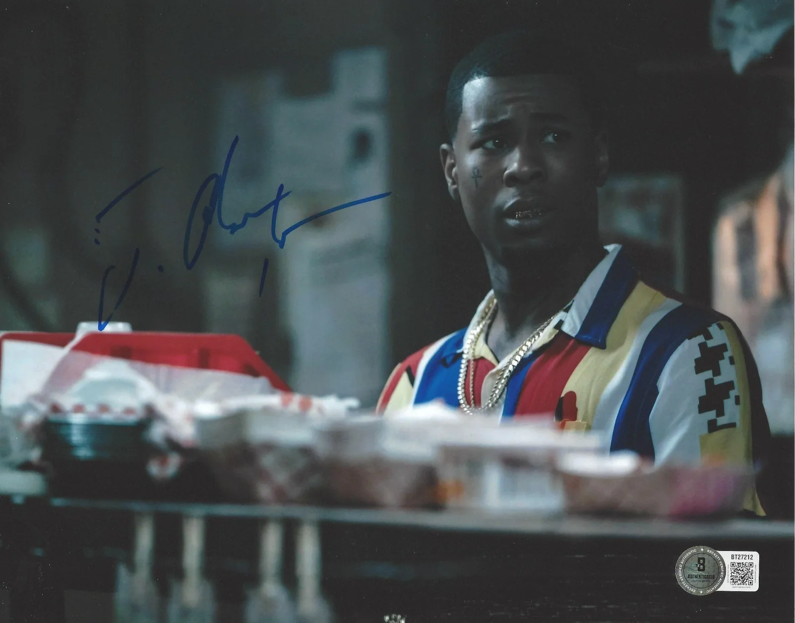 J. ALPHONSE NICHOLSON SIGNED 'P-VALLEY' LIL MURDA 8x10 PHOTO 3 BECKETT BAS COA, изображение 2