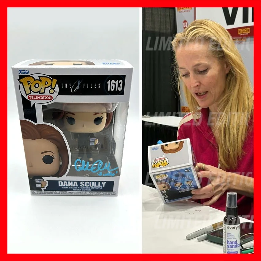 Gillian Anderson — GILLIAN ANDERSON SIGNED Funko POP #1613 Dana Scully from X-Files - COA & PICTURE