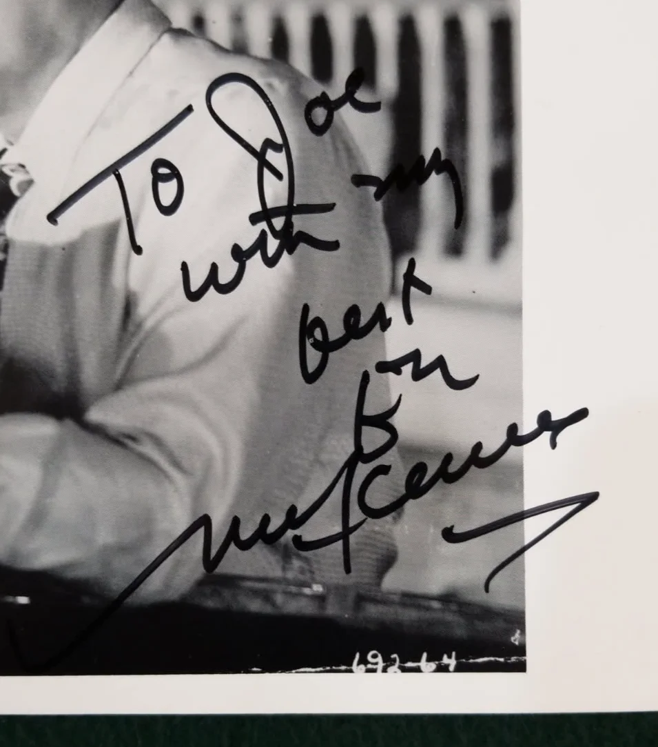Marc Lawrence — Marc Lawrence Signed/Personalized 8x10 Photo From Key Largo (1948) + COA, image 2