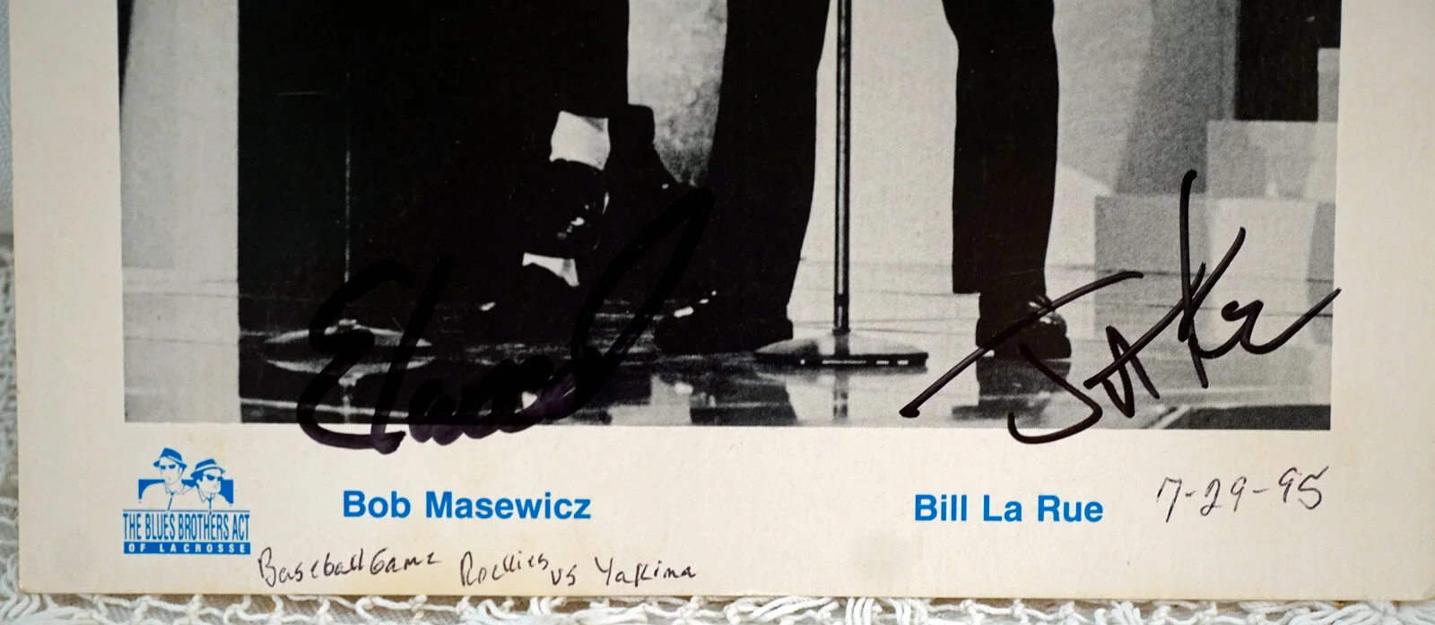 The Blues Brothers Act Signed Photo Jake Bill La Rue & Ellwood Bob Masewicz, изображение 2