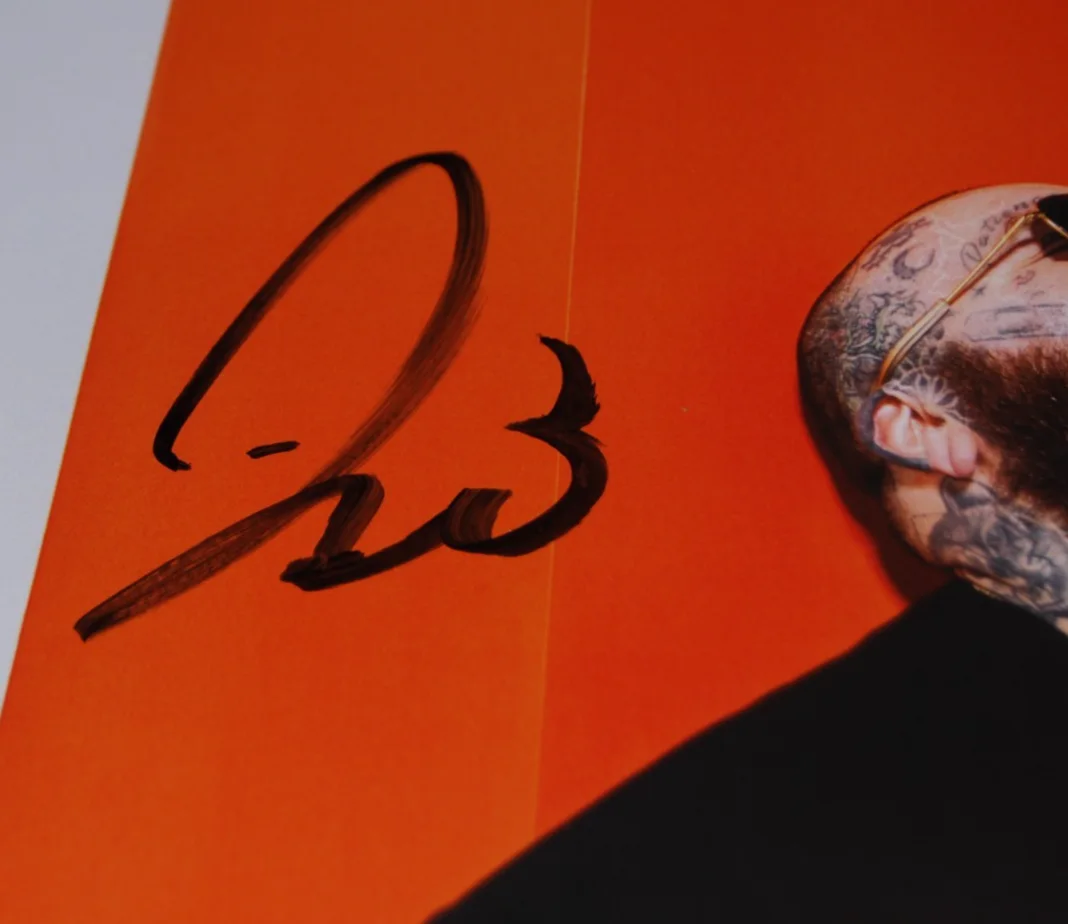 TEDDY SWIMS signed (THERAPY) 11X11 Vynil record insert BECKETT BAS BW61776, image 2