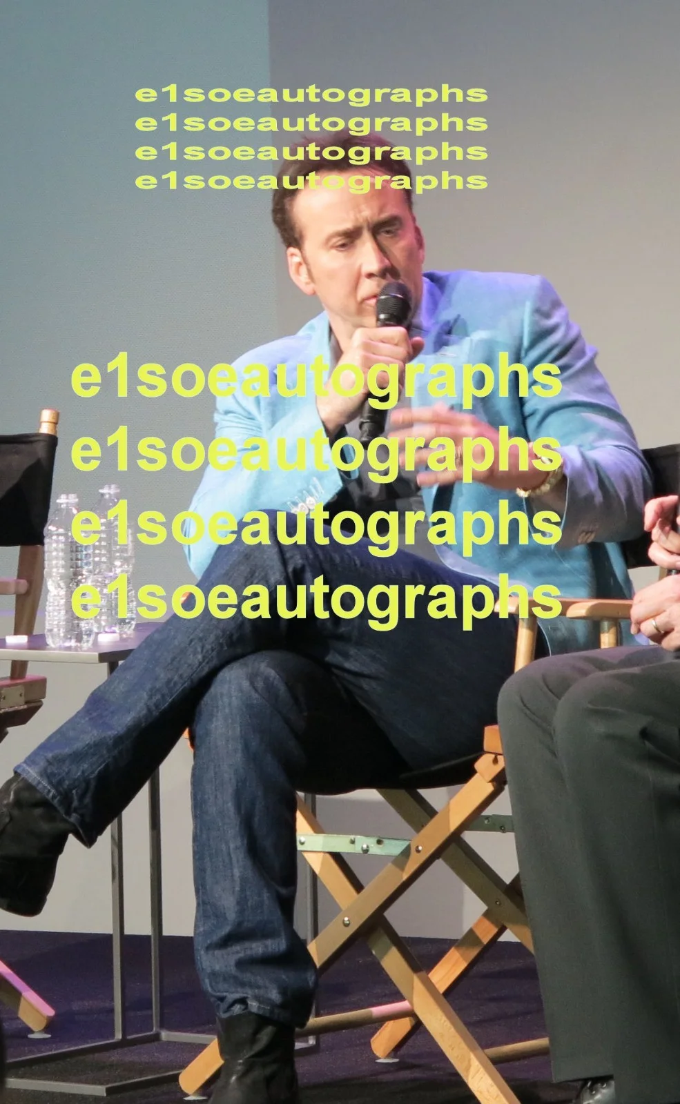 Nicolas Cage — Nicolas Cage signed Left Behid 8x10 photo - In Person Proof - National Treasure, image 2
