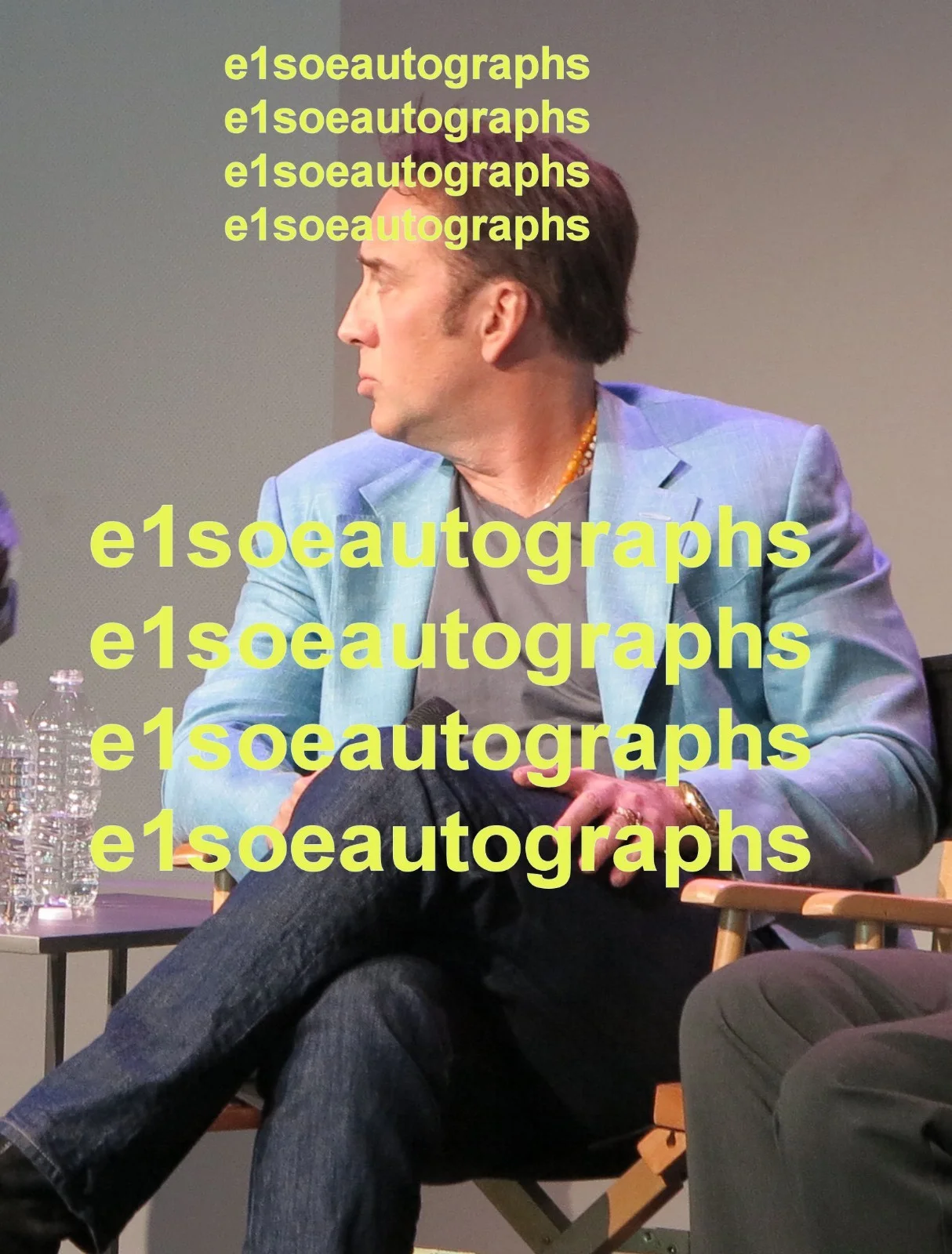Nicolas Cage — Nicolas Cage signed Left Behid 8x10 photo - In Person Proof - National Treasure, image 3