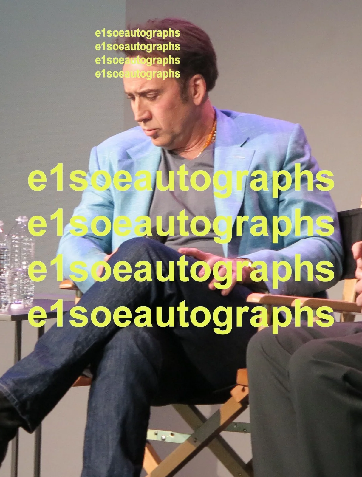 Nicolas Cage — Nicolas Cage signed Left Behid 8x10 photo - In Person Proof - National Treasure, image 4