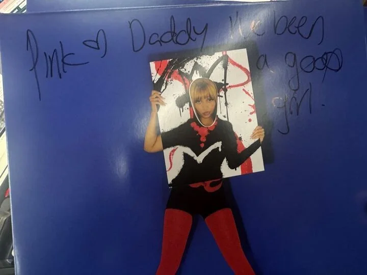 PINK PANTHERESS - Fancy Some More? Signed jacket Daddy I've been good girl vinyl, изображение 2