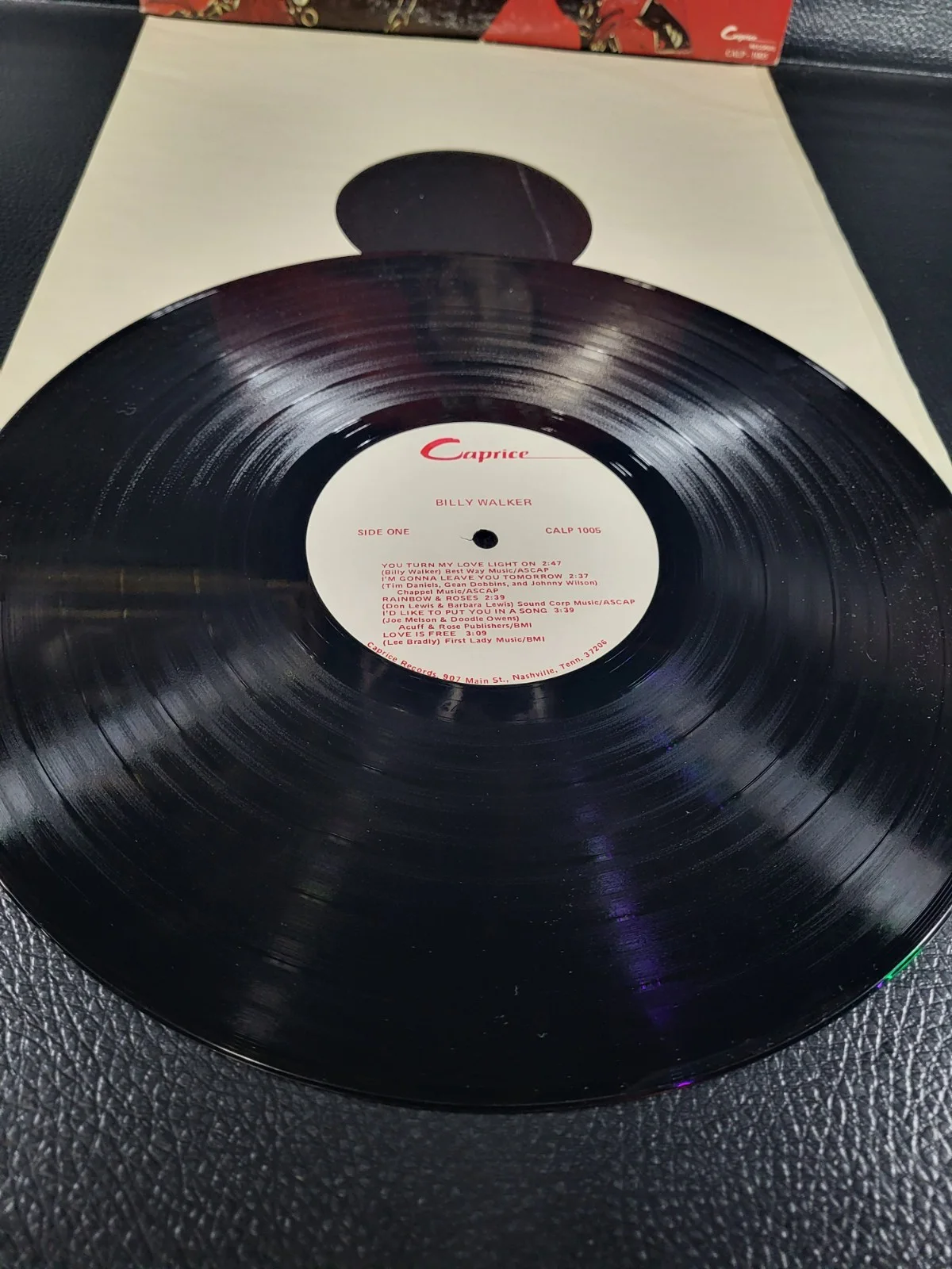 Billy Walker ** signed ** Lovin Things Album Cover/LP/Vinyl Record Caprice Rare, изображение 4