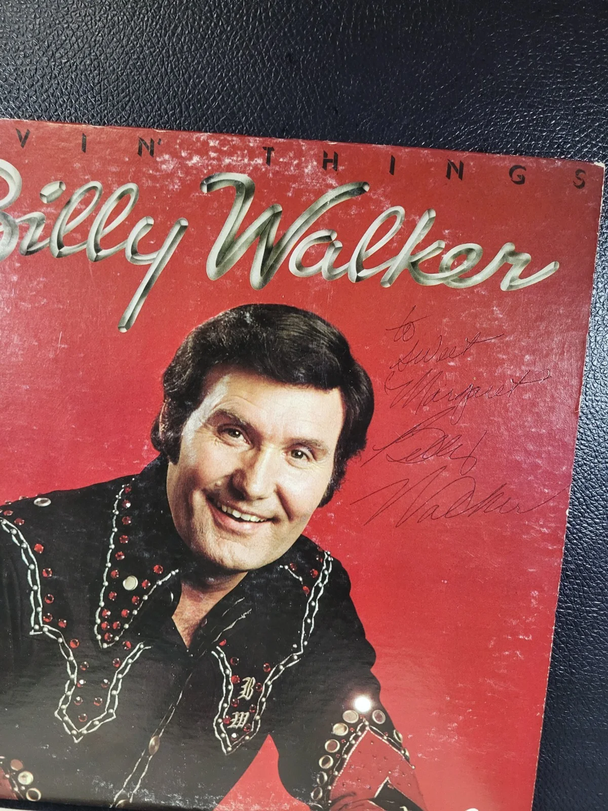 Billy Walker ** signed ** Lovin Things Album Cover/LP/Vinyl Record Caprice Rare, изображение 5