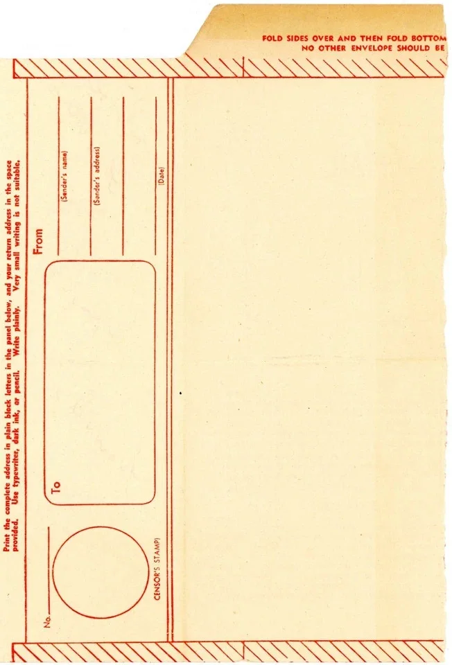 Orson Welles — Orson Welles Autographed Signed V-Mail Envelope *THREE TIMES!* BAS BECKETT LOA, image 4