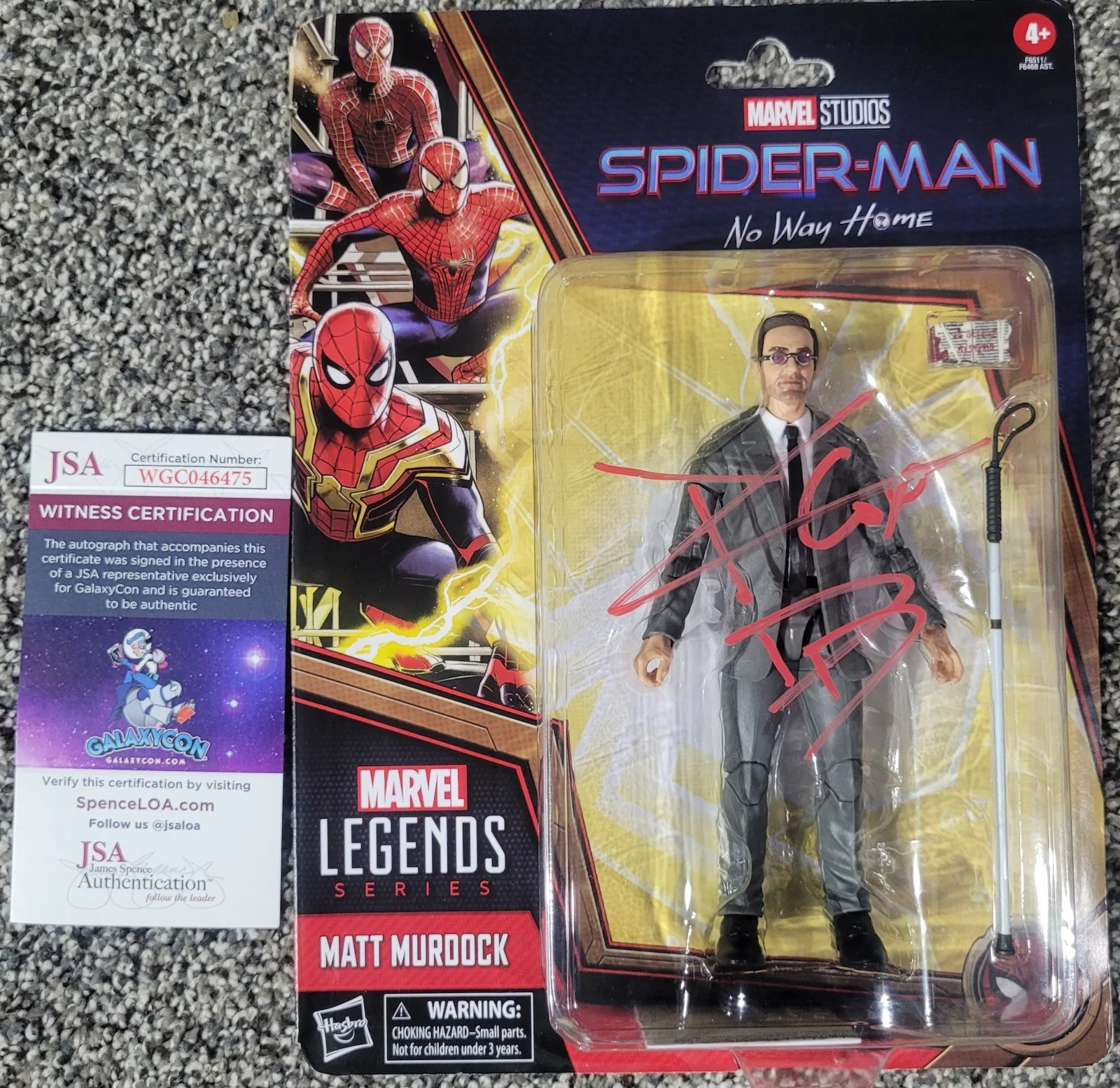 Charlie Cox Autographed Matt Murdock Action Figure JSA Certified, image 2
