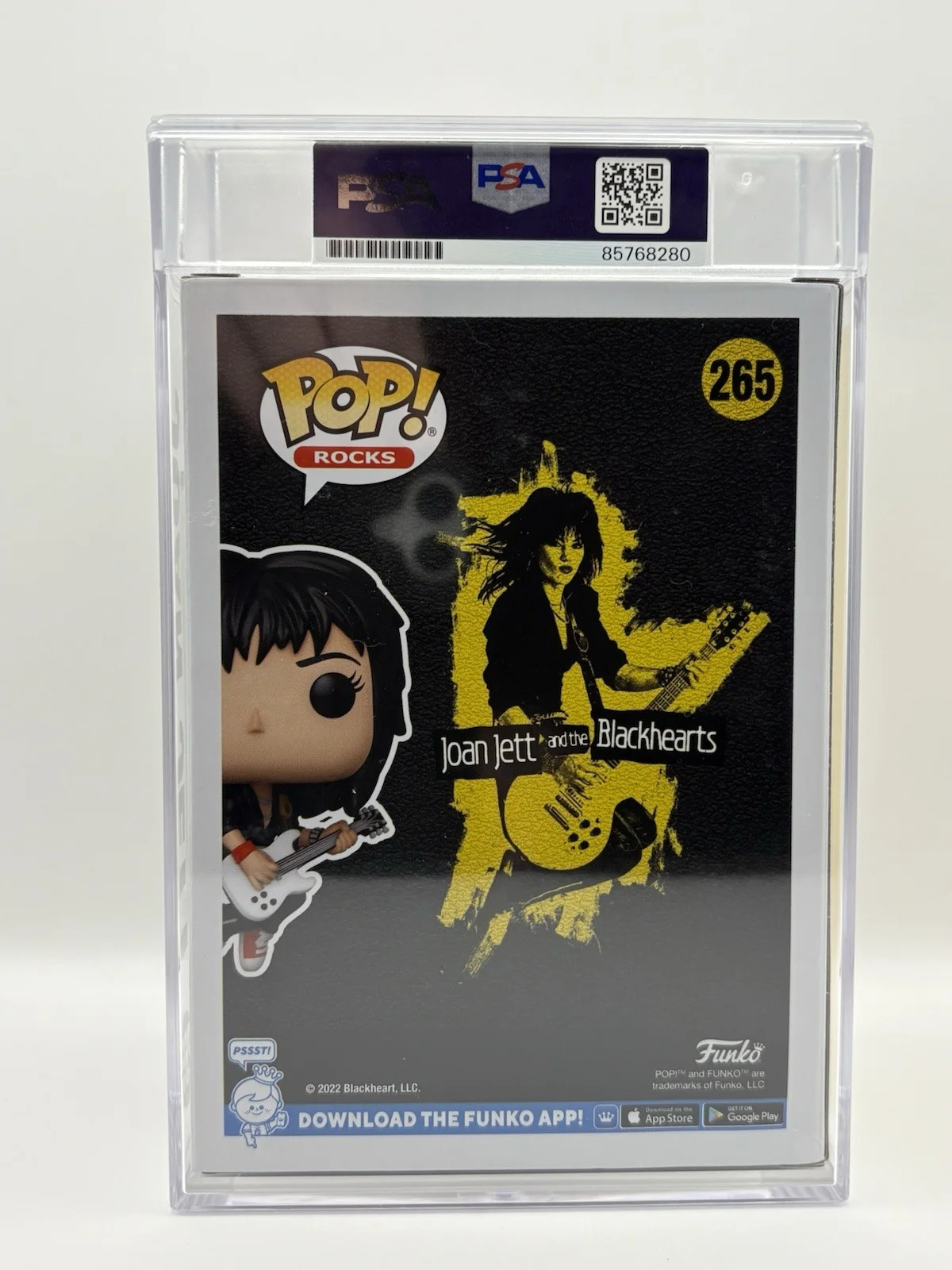 Joan Jett Signed Autographed Funko POP! Rocks Figure #265 PSA Encapsulated COA!, изображение 3
