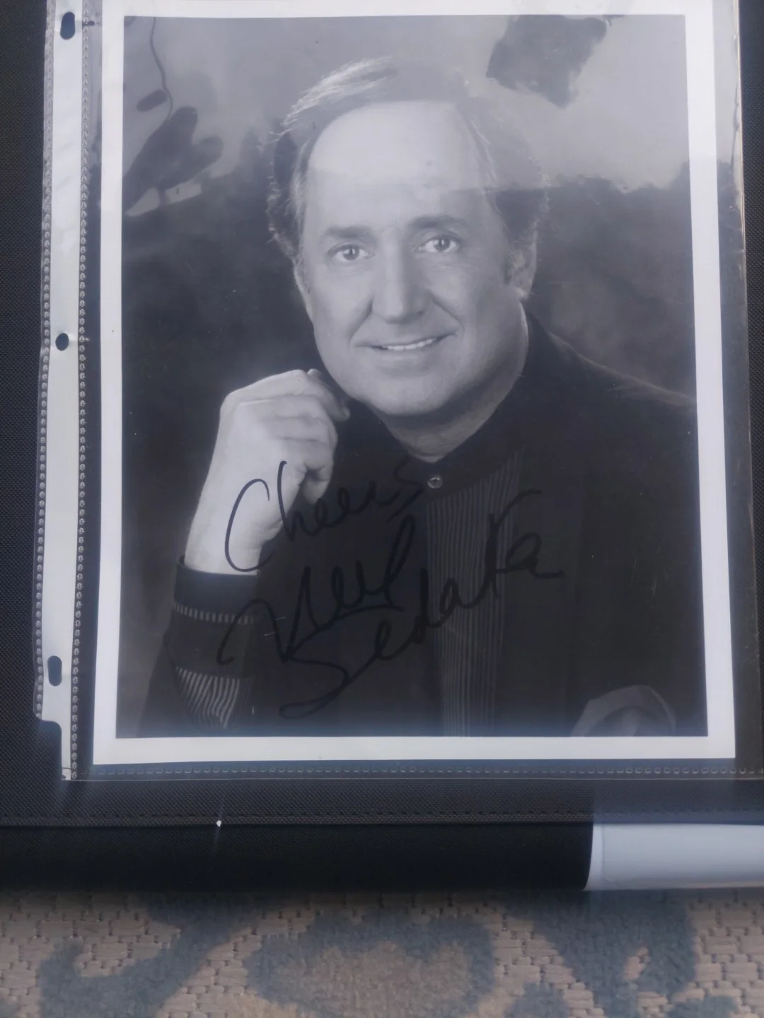 Autographed Neil Sedaka Tambourine and Photograph, изображение 4