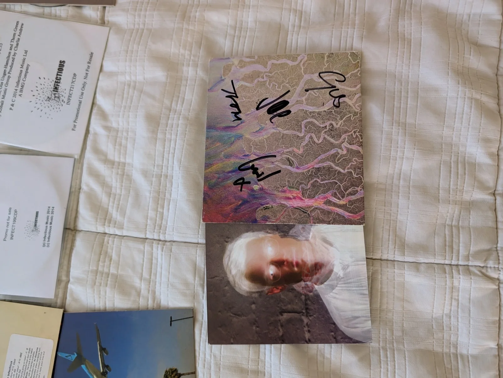 Alt-J Signed Original CD Rare alternate version origami case and singles cds, image 5