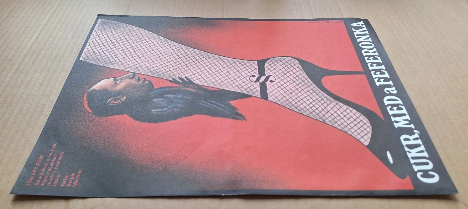 SUGAR HONEY AND PEPPER, ORIGINAL A3 CZECH MOVIE POSTER, MICHAL HENDRYCH, изображение 5