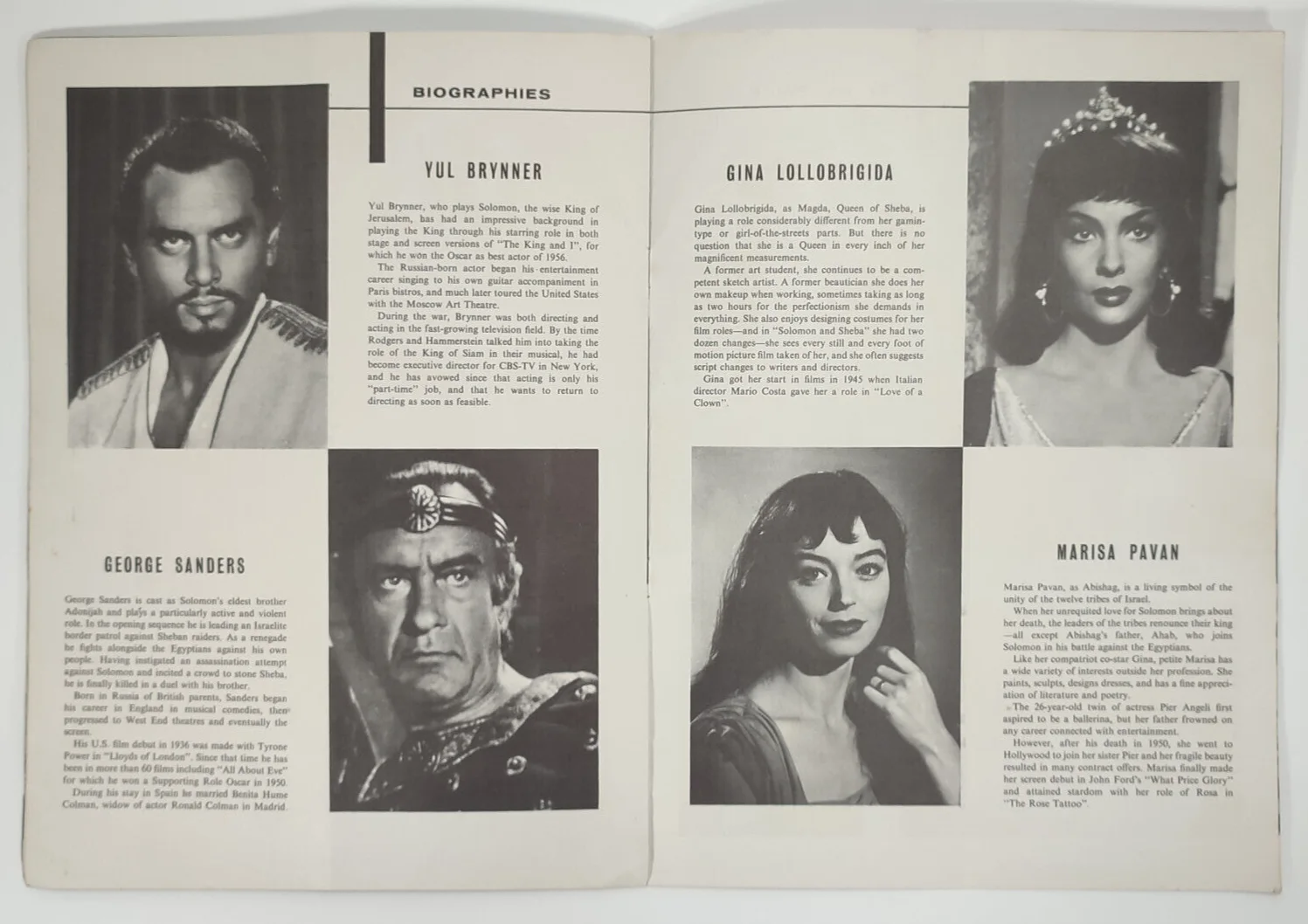 Solomon and Sheba Super Technirama 70 Souvenir Vintage, image 4