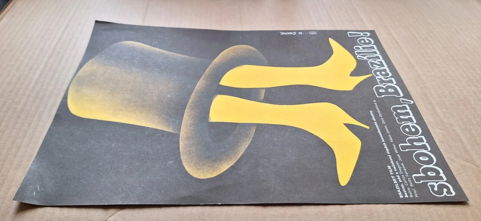 SBOHEM BRAZILIE, BYE BYE BRAZIL, ORIGINAL A3 CZECH MOVIE POSTER, JAN WEBER, изображение 4