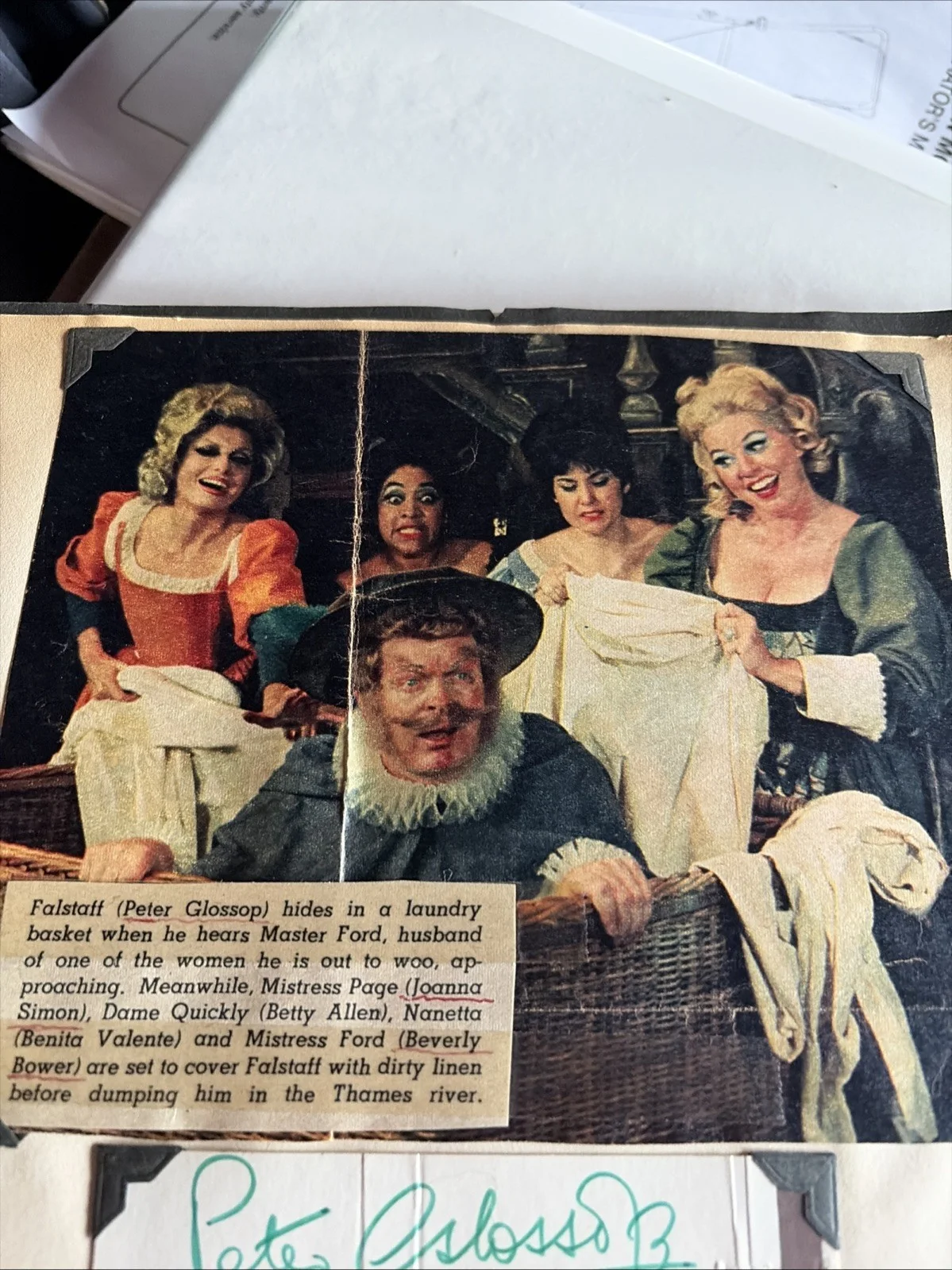 Peter Glossop, Joanna Simon, Beverly Bower, Autographs Famous Opera Stars, image 5